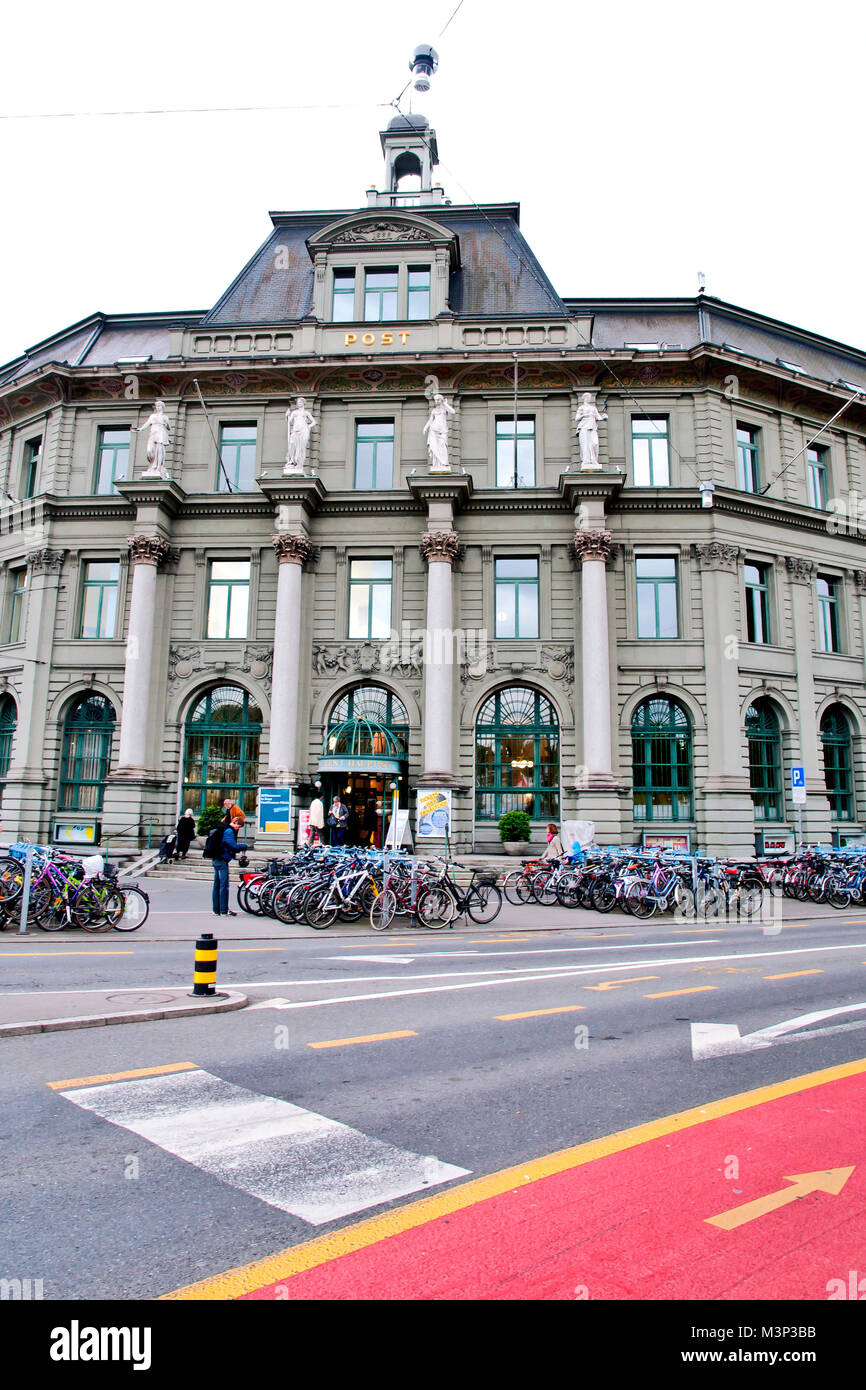 An old Post Office building, Lucerne, northcentral Switzerland, Europe