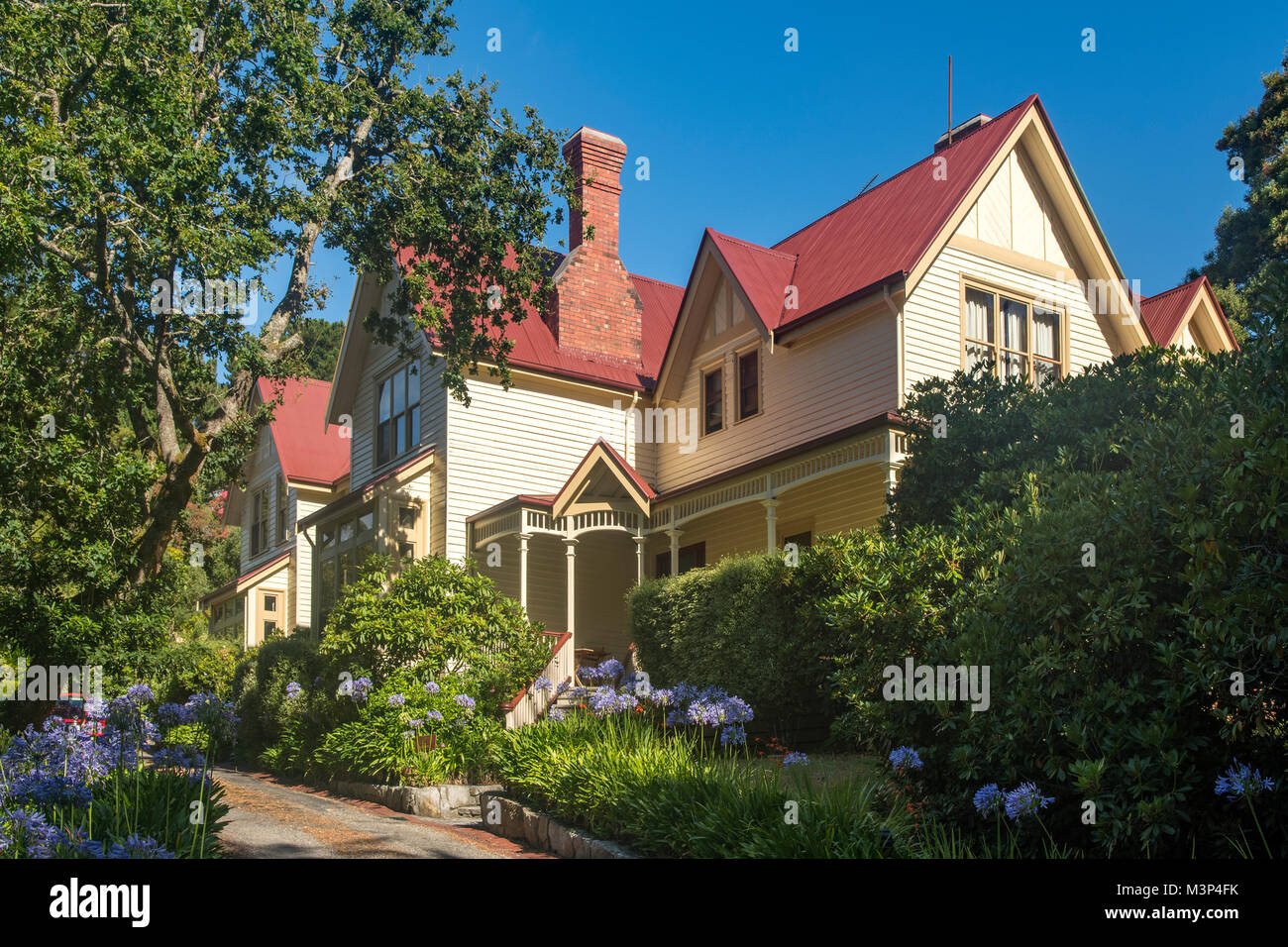 Franklin Manor, Strahan, Tasmania, Australia Stock Photo
