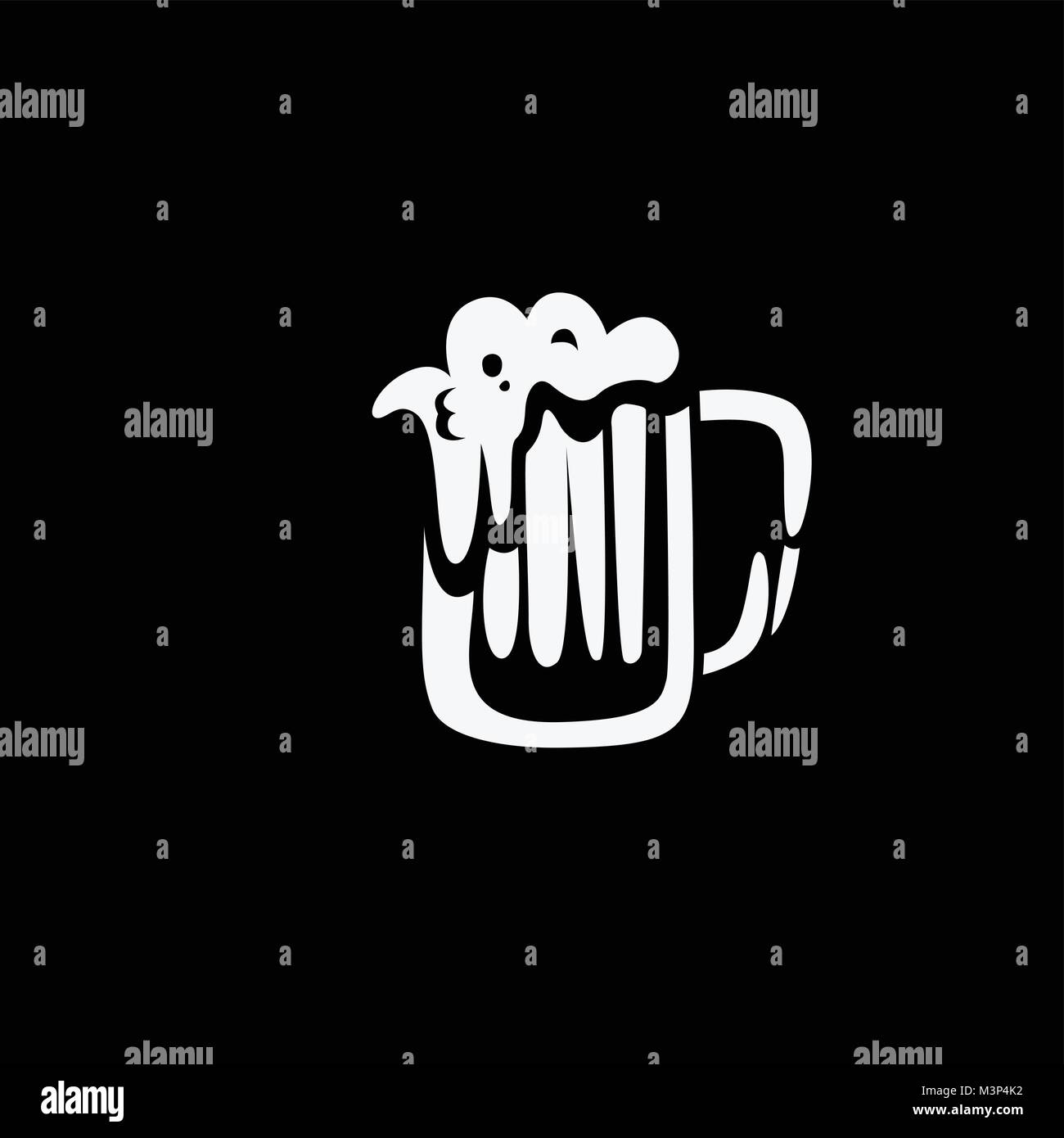 beer mug icon illustration Stock Vector
