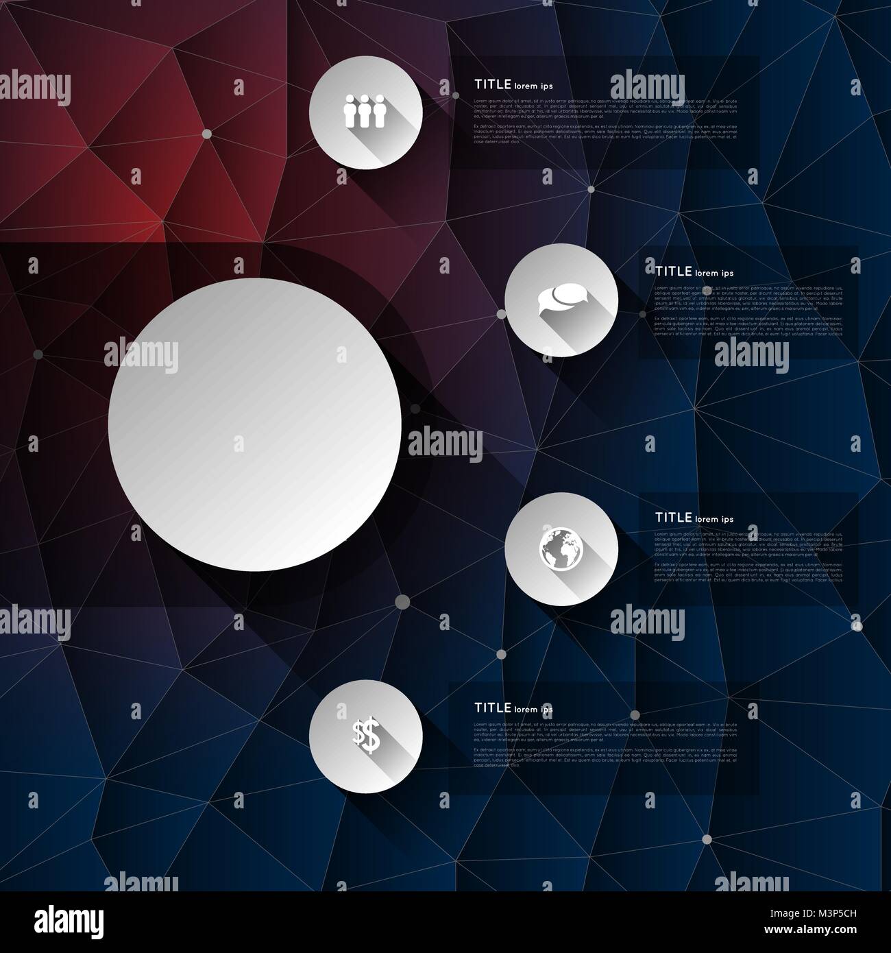 infographic template with circles and icons Stock Vector Image & Art ...