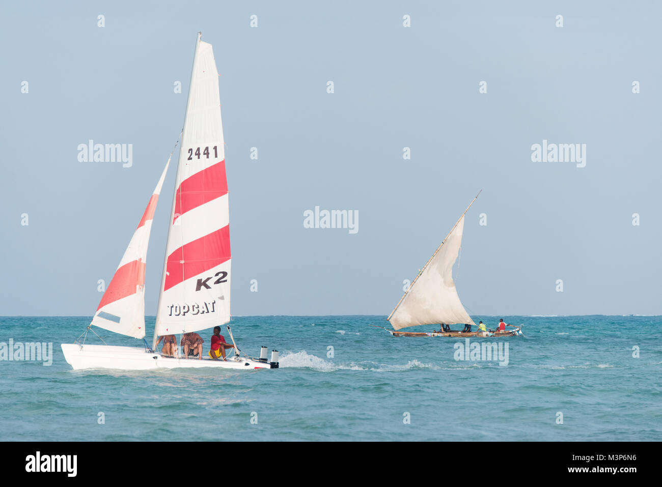 Fisher boat ocean zanzibar hires stock photography and images Alamy