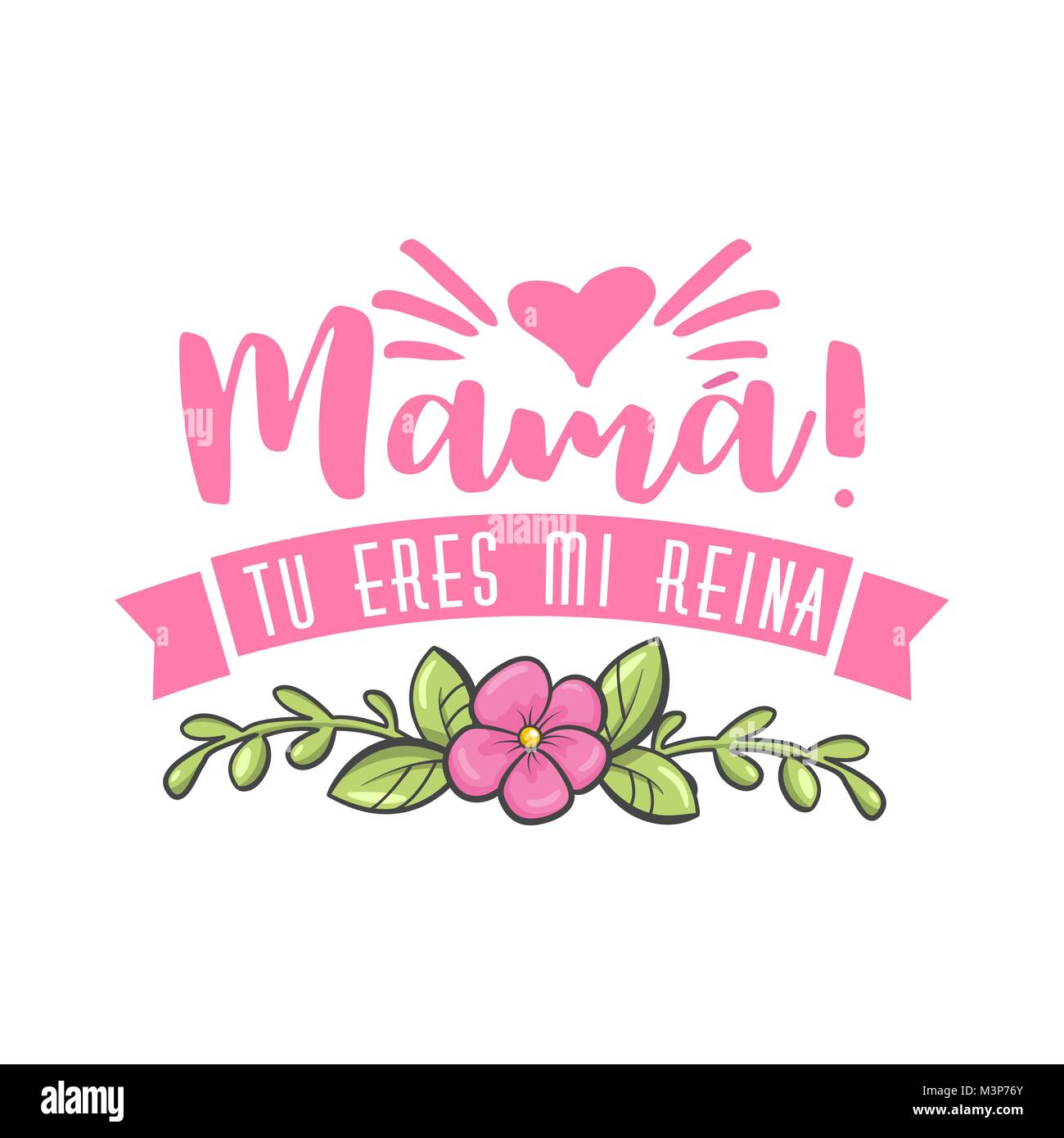 Spanish Mother Day Greeting Stock Vector Image Art Alamy Spanish Mother Day Greeting Stock Vector Image Art Alamy