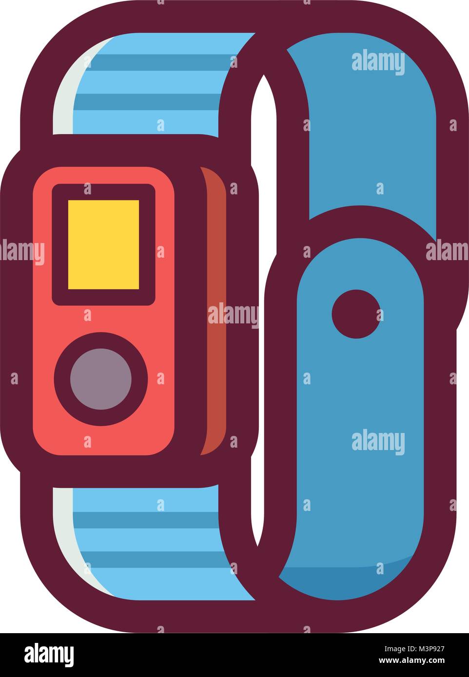 Fitness Tracker Icons Stock Vector