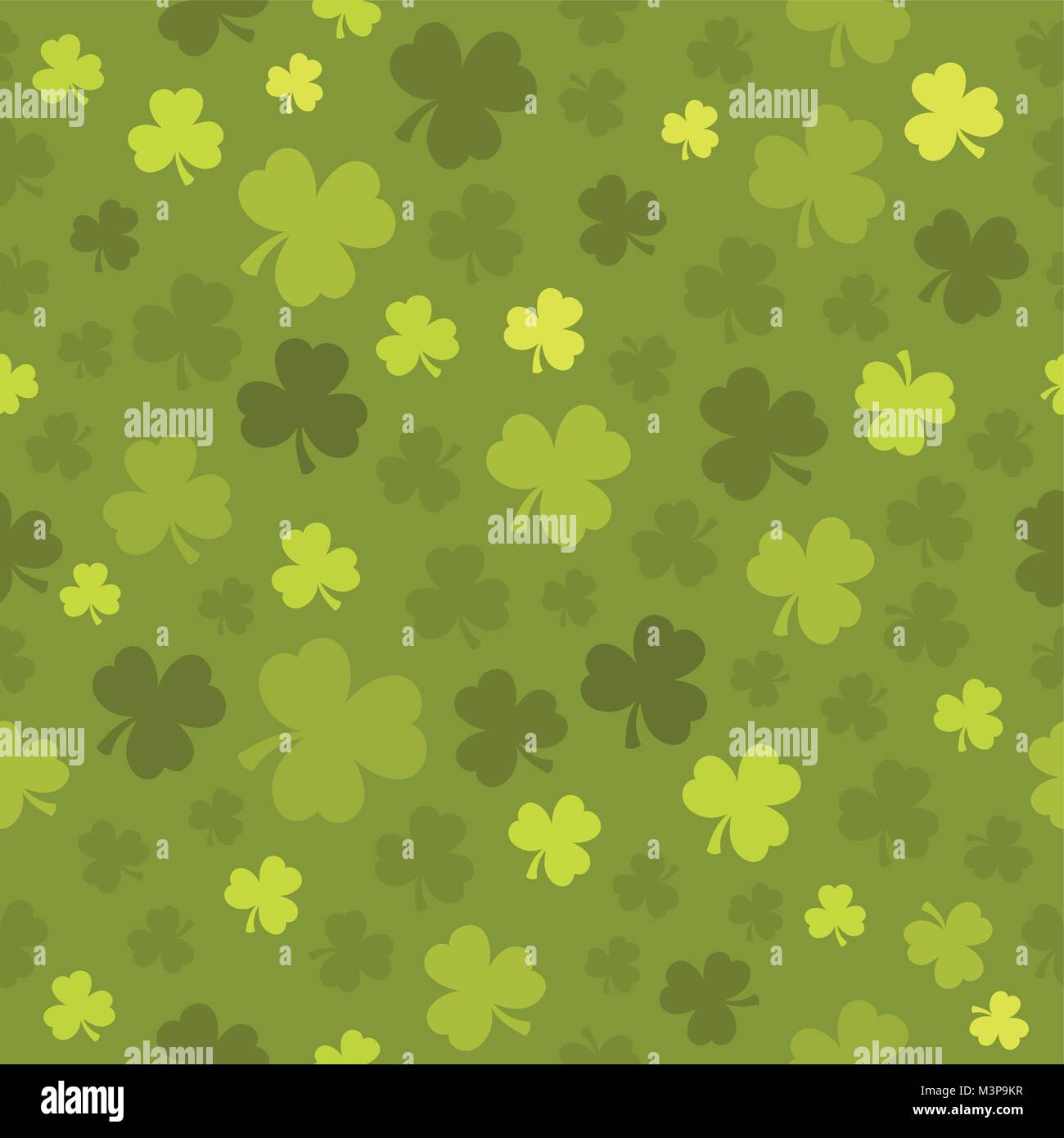 Three leaf clover seamless background 3 - eps10 vector illustration