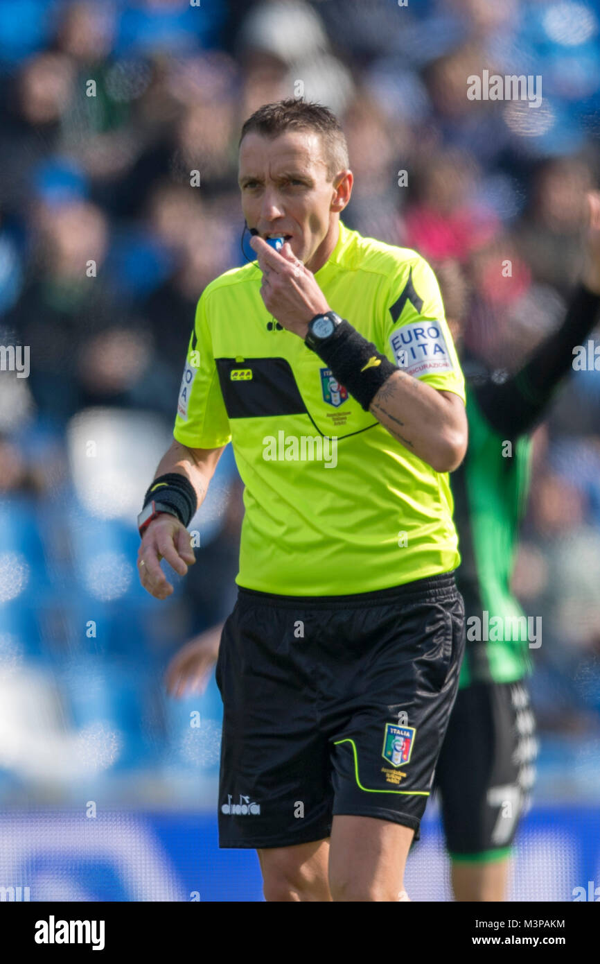 Paolo Silvio Mazzoleni Of Referee During The Italian Serie A Match Stock Photo Alamy