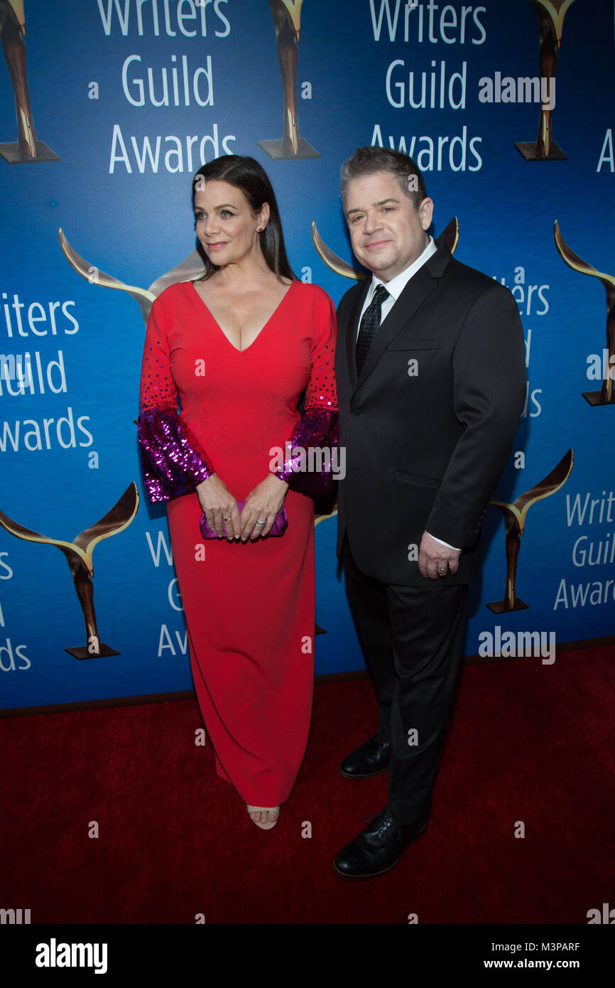 Beverly Hills, USA. 11th Feb, 2018. Meredith Salenger and Patton Oswalt