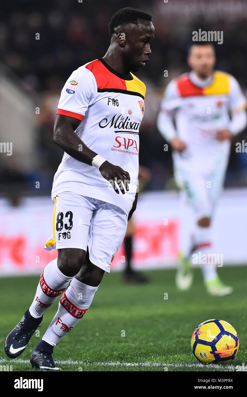 Rome, Italy. 12th Feb, 2018. Serie A Roma Benevento-Olimpic Stadium-Rome - 11 feb 2018 In the picture Bacary Sagna Photo Fotografo01 Credit: Independent Photo Agency/Alamy Live News Stock Photo
