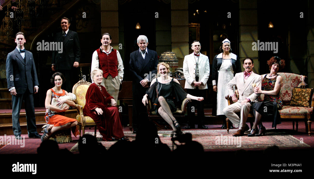 Ensemble cast featuring: Reg Rogers, Tony Roberts, Rosemary Harris, Jan Maxwell & Kelli Barrett during the Manhattan Theatre Club's Productions Opening Night Curtain Call for 'The Royal Family' at the Samuel J. Friedman Theatre in New York City. October 8, 2009 Credit: Walter McBride/MediaPunch Stock Photo