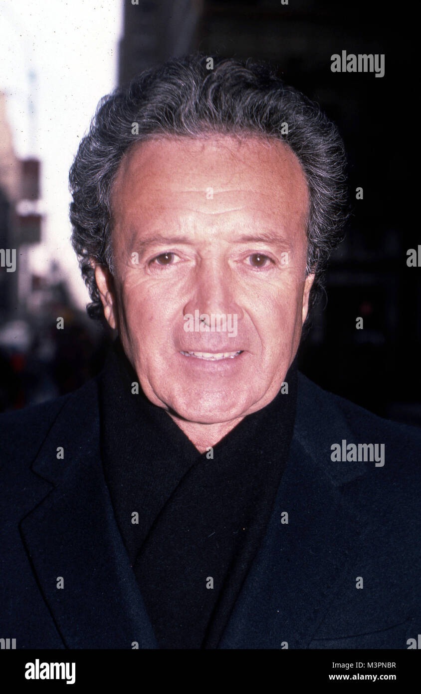 Vic Damone walking down sixth avenue on October 18, 1983 in New York City. Credit' Walter McBride/MediaPunch Stock Photo