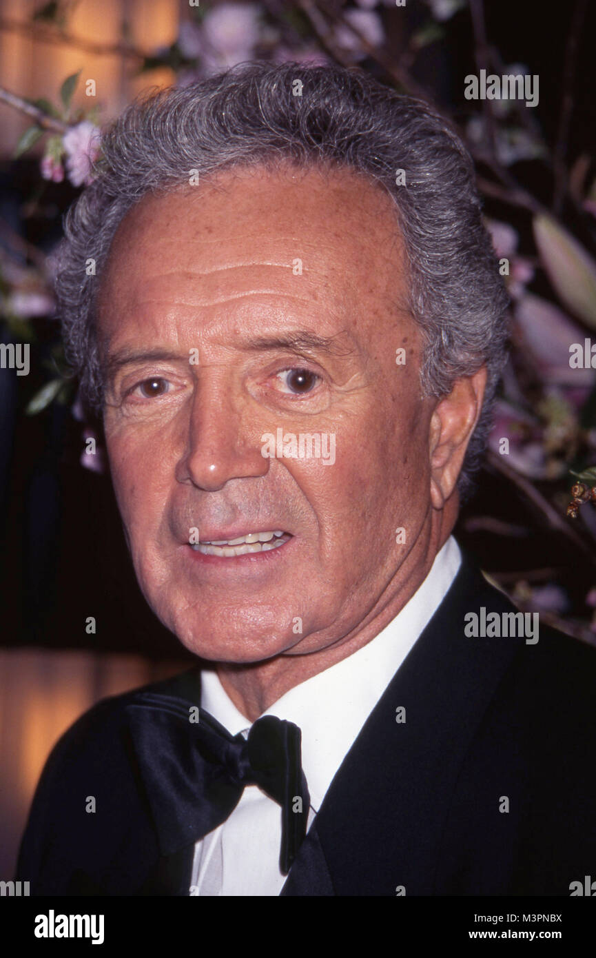 Vic Damone attends a performance on April 18, 1996 at the Rainbow & Stars in New York City. Credit' Walter McBride/MediaPunch Stock Photo