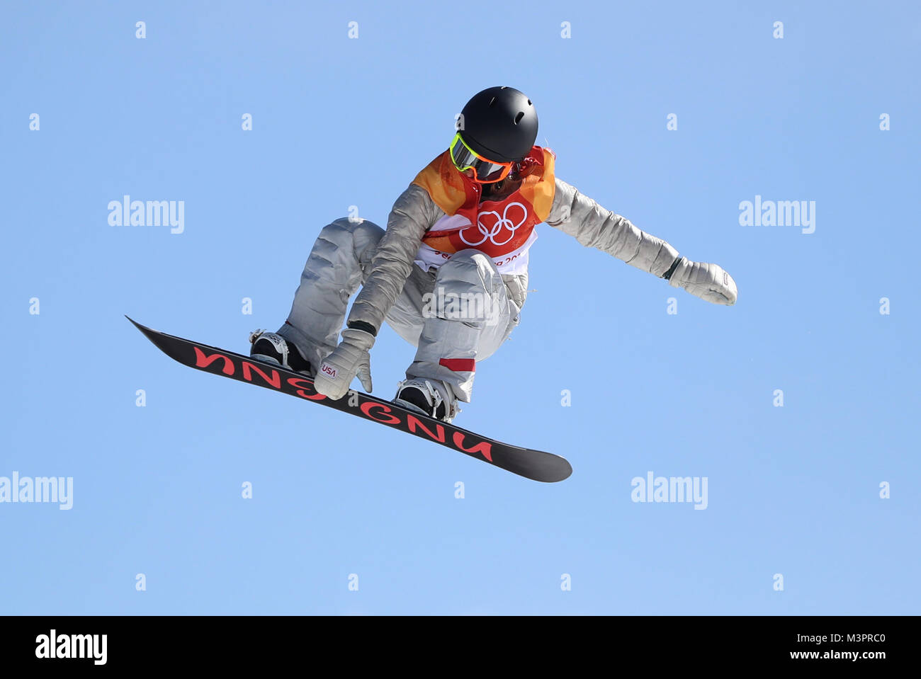 USA's Jamie Anderson in the Ladies' Slopestyle Snowboard Final during day  three of the PyeongChang 2018 Winter Olympic Games in South Korea Stock  Photo - Alamy