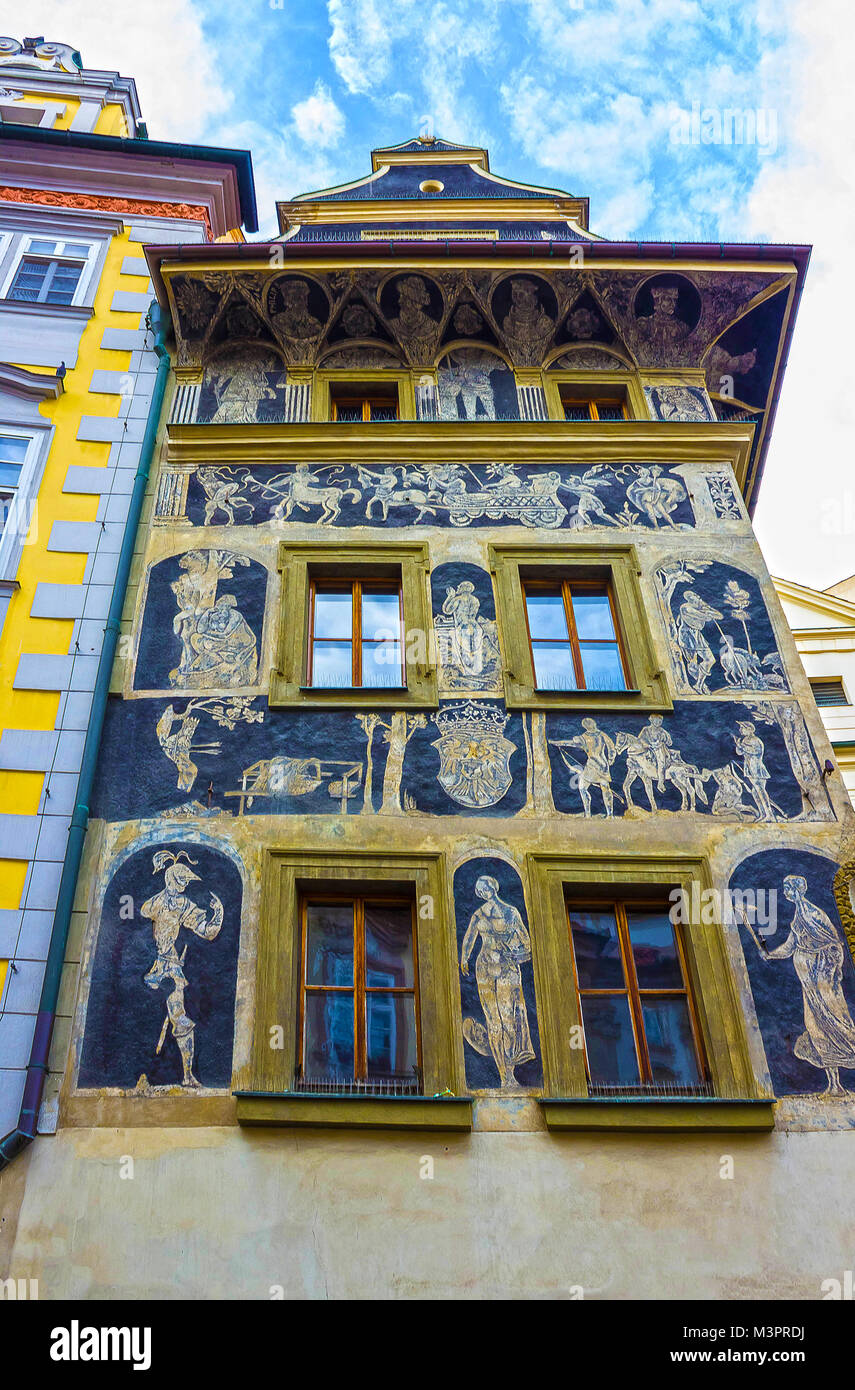 Prague, Czech Republic December 31, 2017 The detailed view of