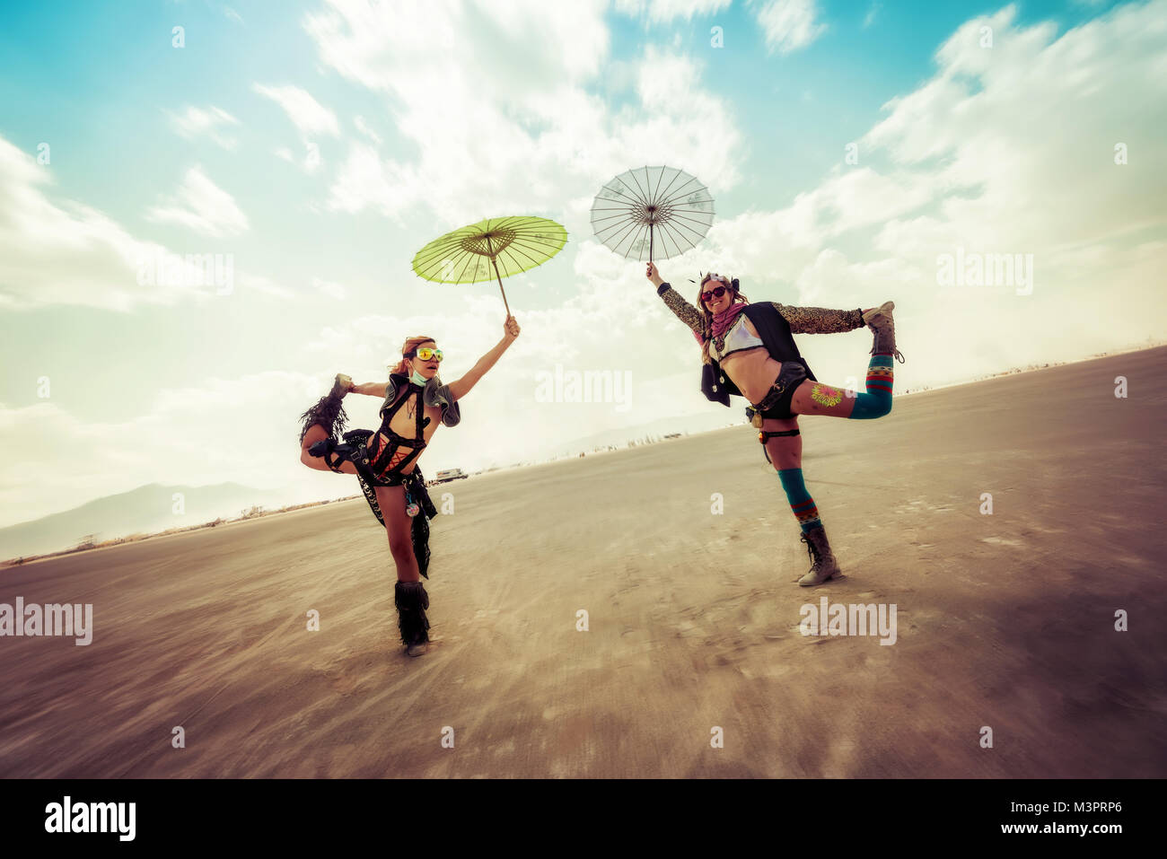 Black Rock Desert, USA - 2nd of September 2016: Burning Man taken in 2015 Stock Photo