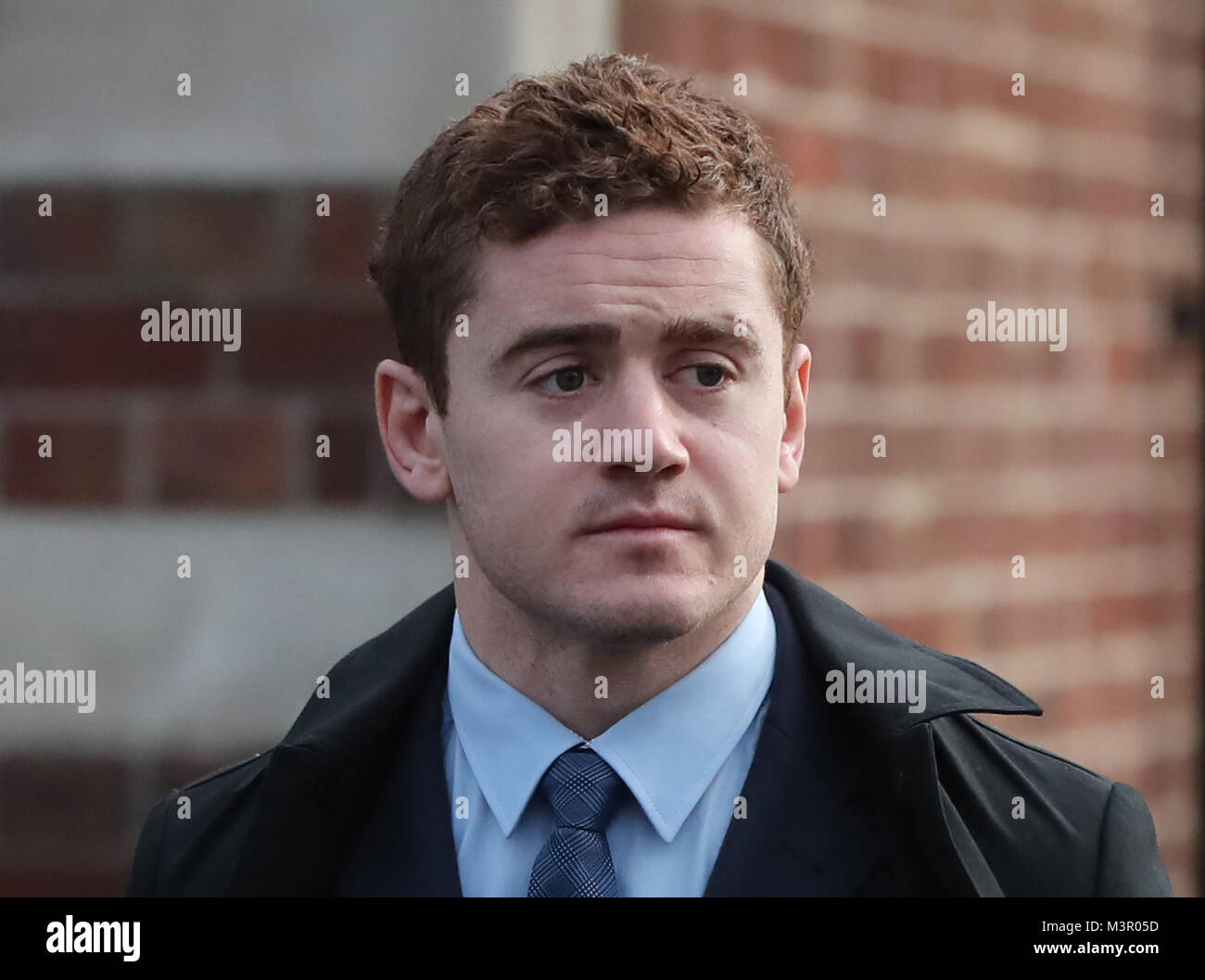 Ireland and Ulster rugby player Paddy Jackson arrives at Belfast Crown