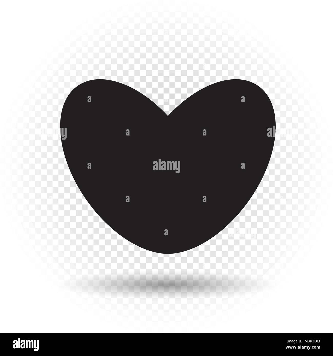 simple black heart on transparent Stock Vector Image & Art Alamy