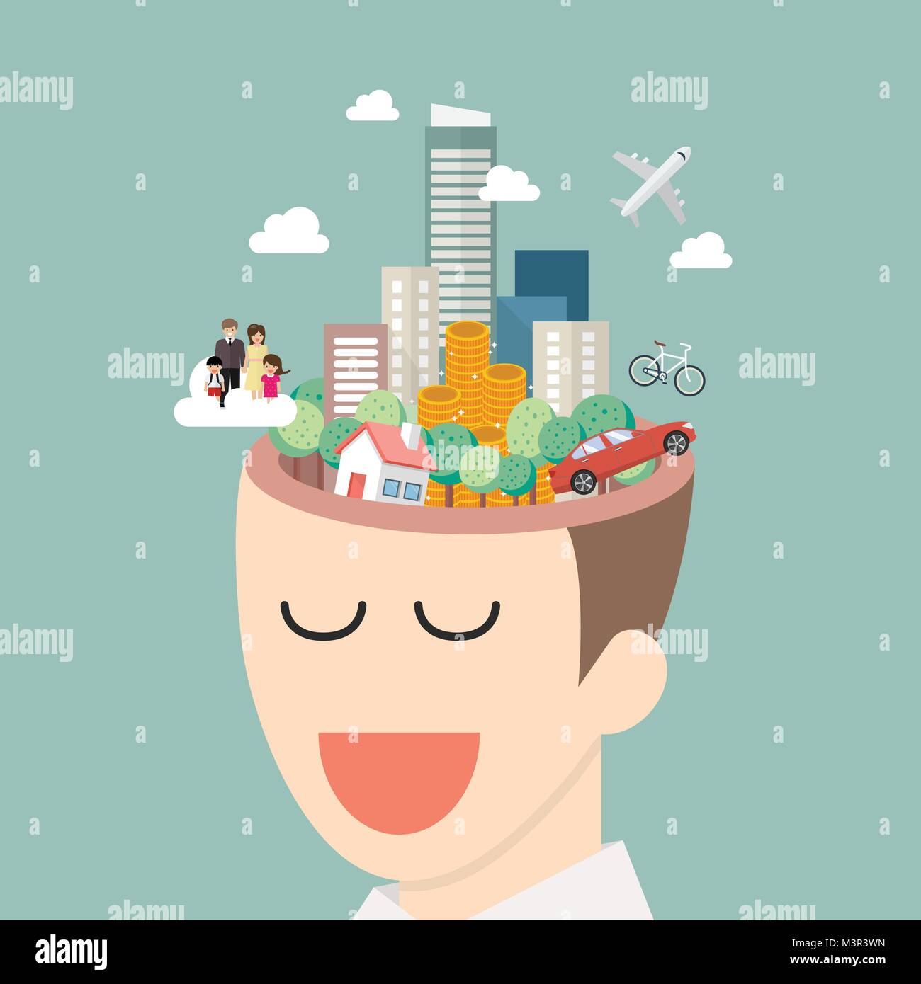 Dreams about future Stock Vector Images - Alamy