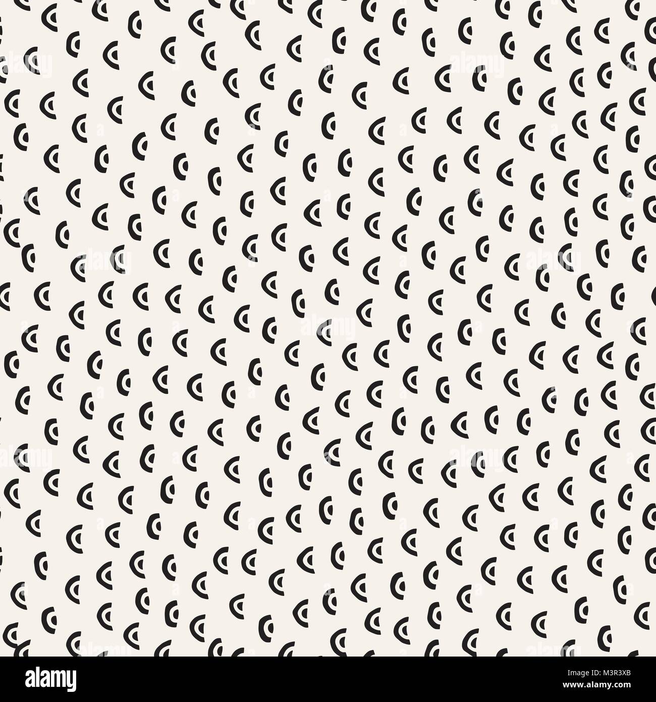 Seamless vector chaotic pattern. Randomly scattered geometric shapes ...
