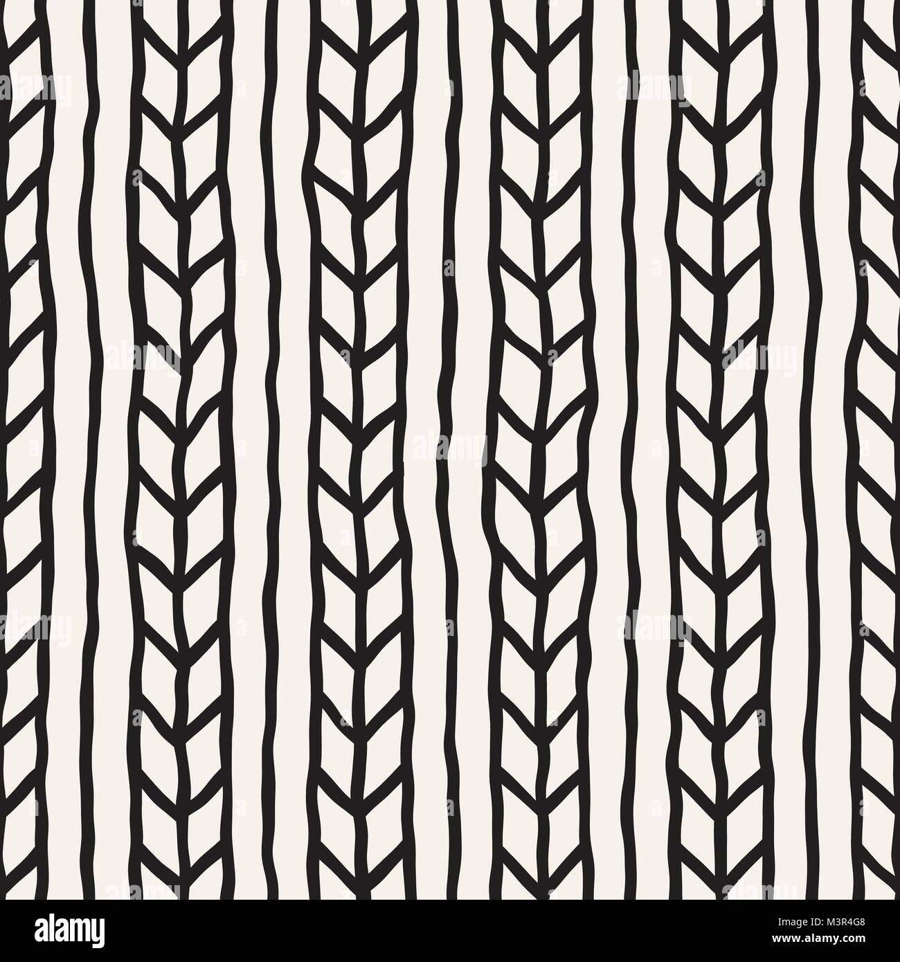 Simple ink geometric pattern. Monochrome black and white strokes ...