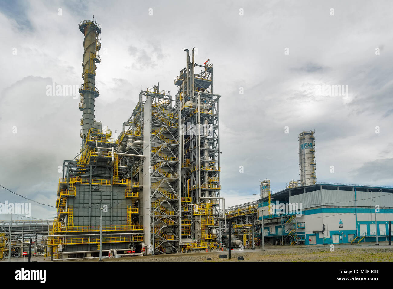 Gaschemical complex on polypropylene production Stock Photo Alamy