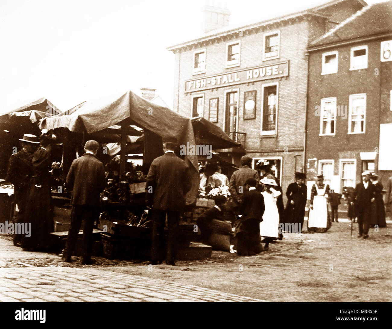 Fish Stall House pub, Great Yarmouth, early 1900s Stock Photo