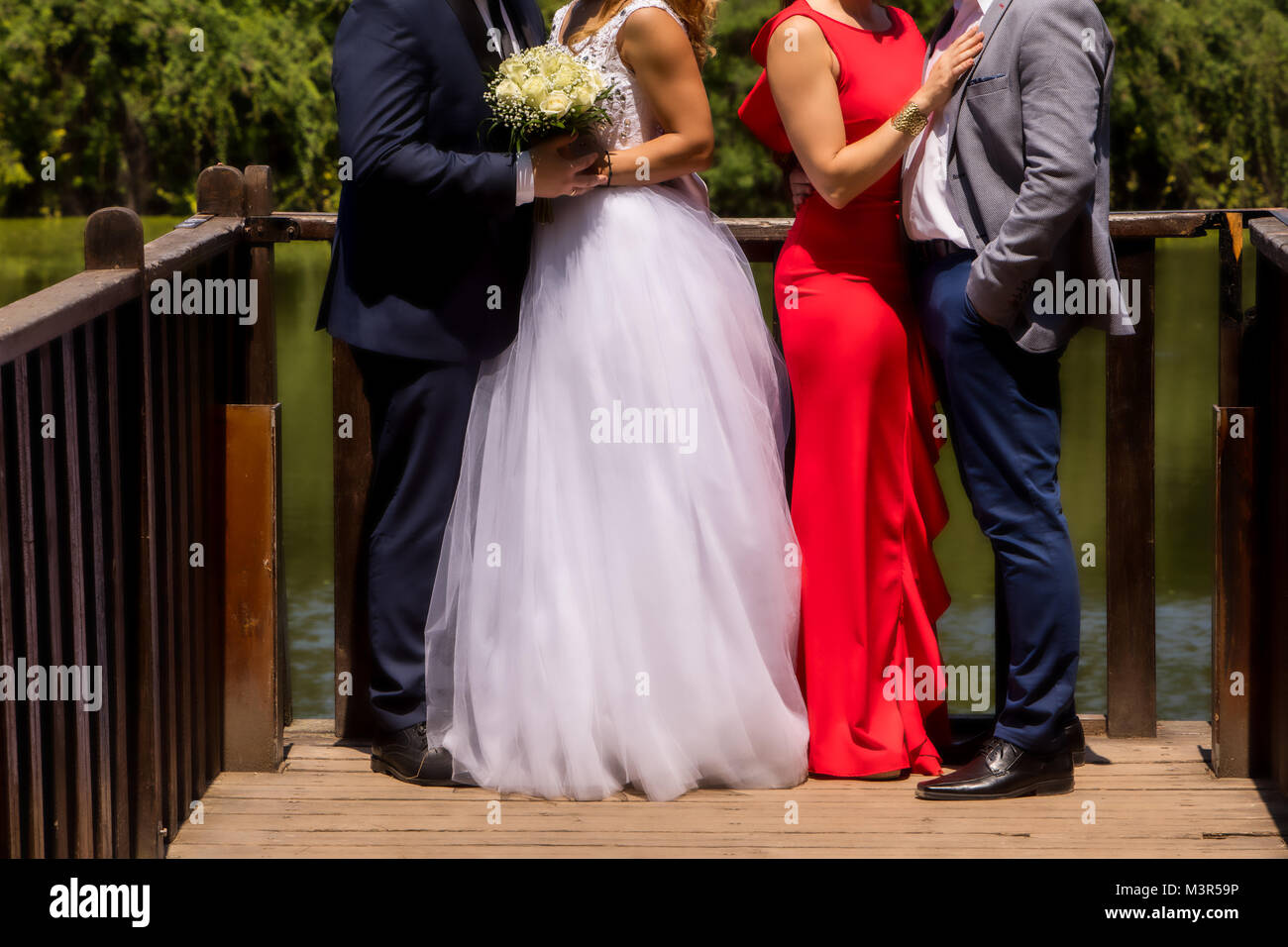 Couple Groomsman Bridesmaid Matching Set in Ivory Cream main image 0