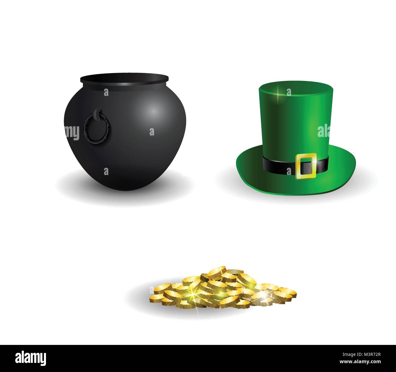 Witches cauldron with potion isolated on white background Stock Vector ...