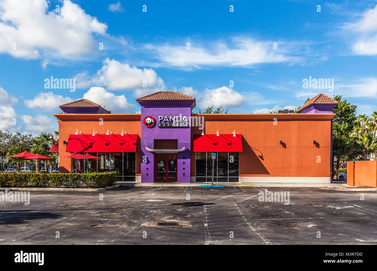 Panda Express fast food restaurant Stock Photo