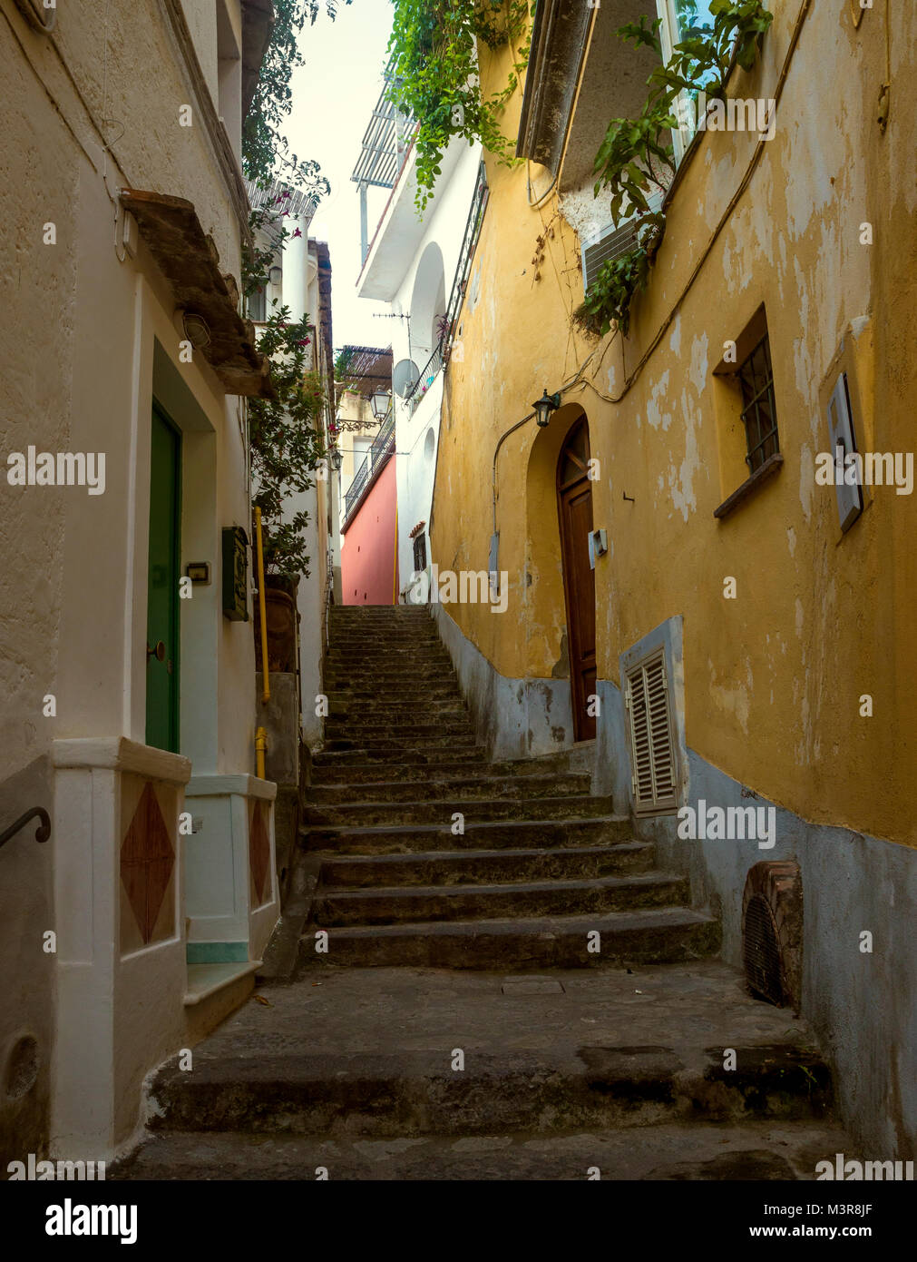 Cozy Narrow Italian Street Stock Photo - Alamy