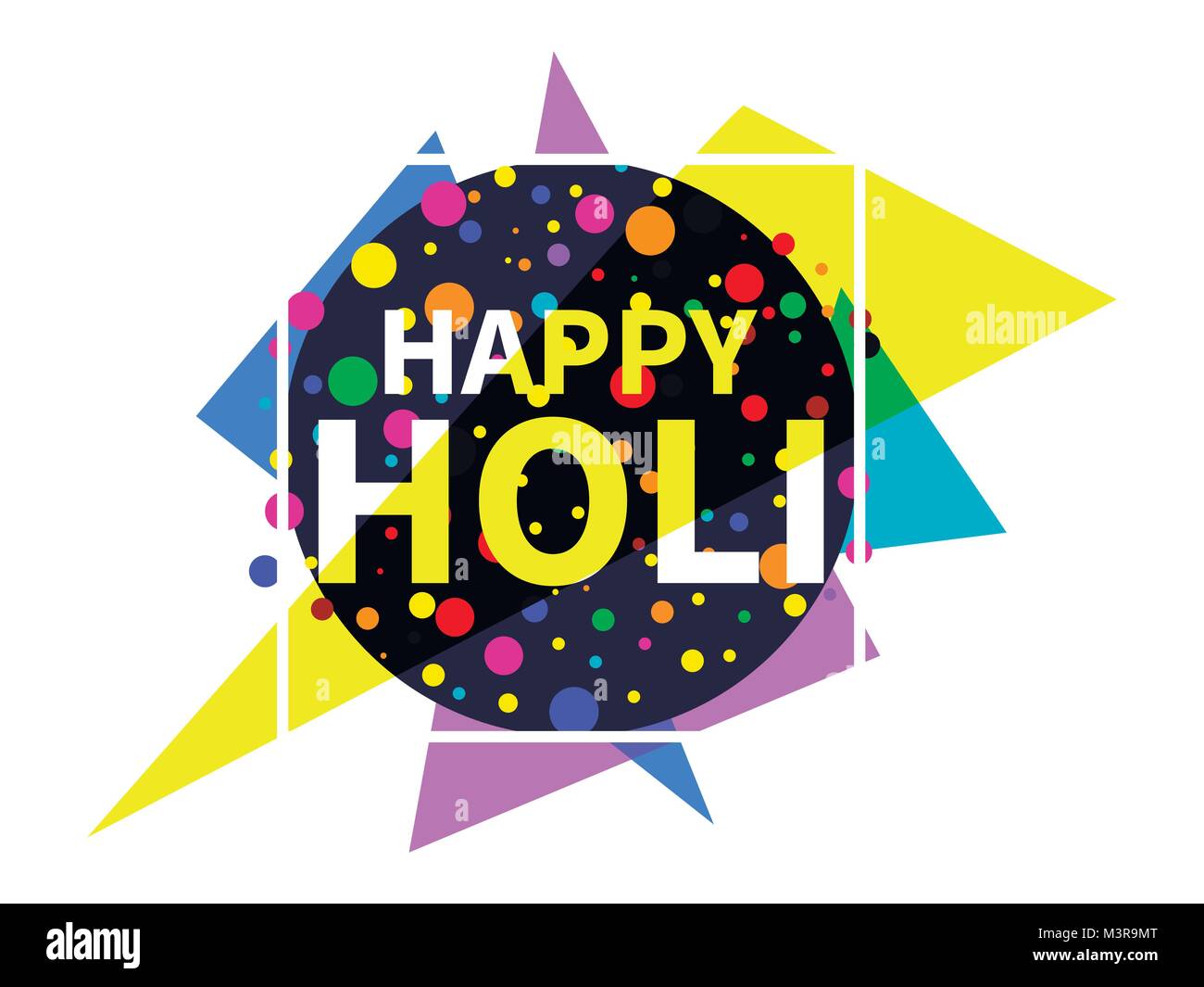 Happy Holi. Indian festival of colours. Background for greeting card, banner  and poster. Vector illustration Stock Vector Image & Art - Alamy