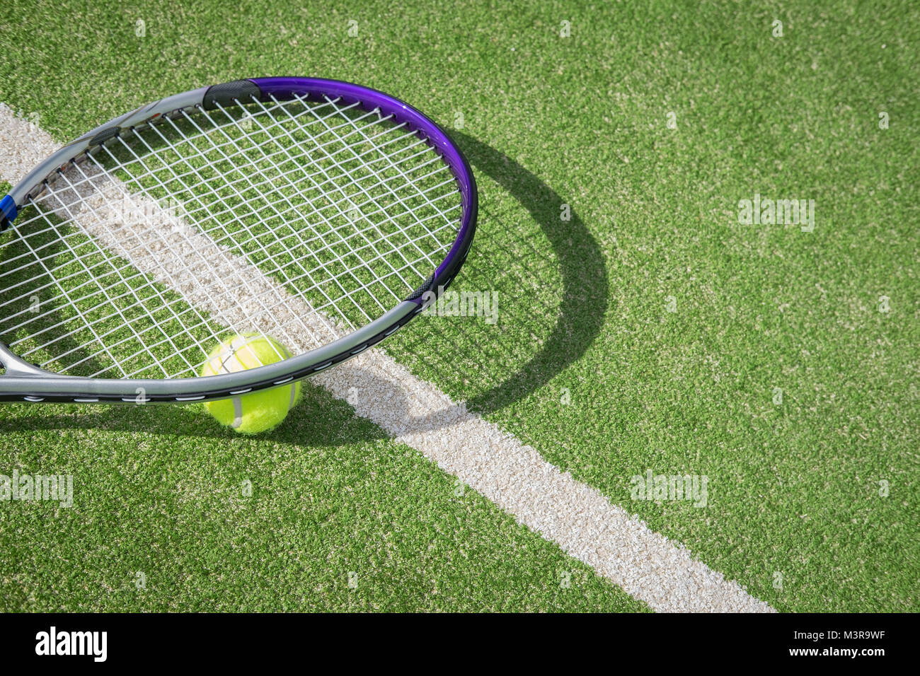 Paddle tennis court and ball Stock Photo Alamy