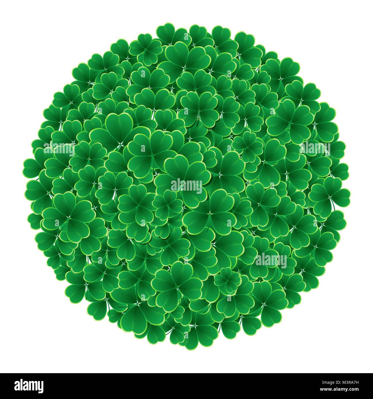Vector Happy Saint Patricks Day Background with clover Stock Vector ...