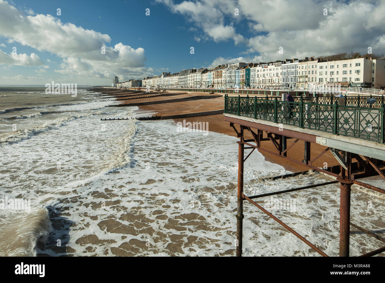 Hastings seafront, East Sussex, England. Stock Photo