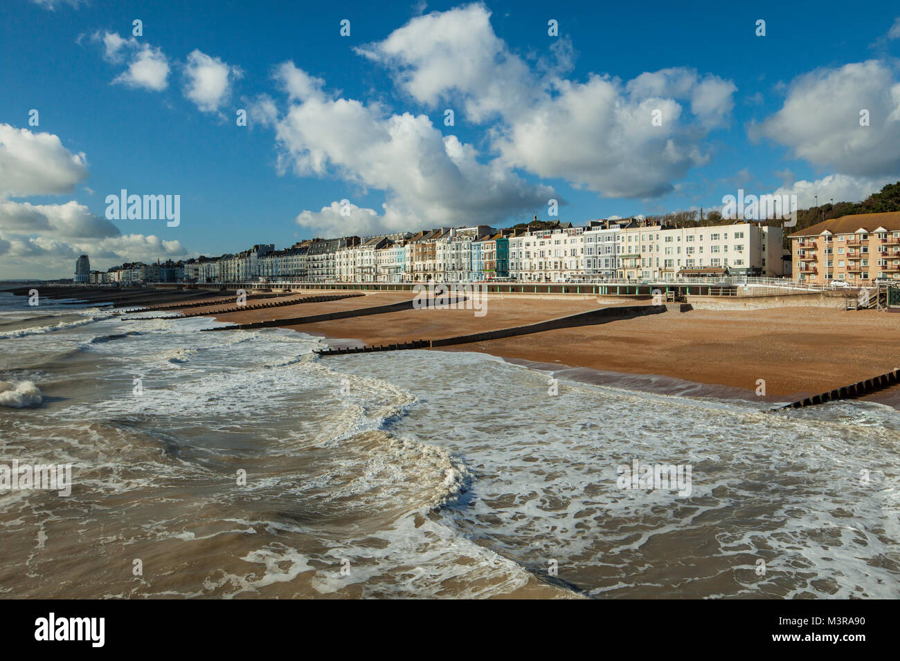 Hastings seafront, East Sussex, England. Stock Photo