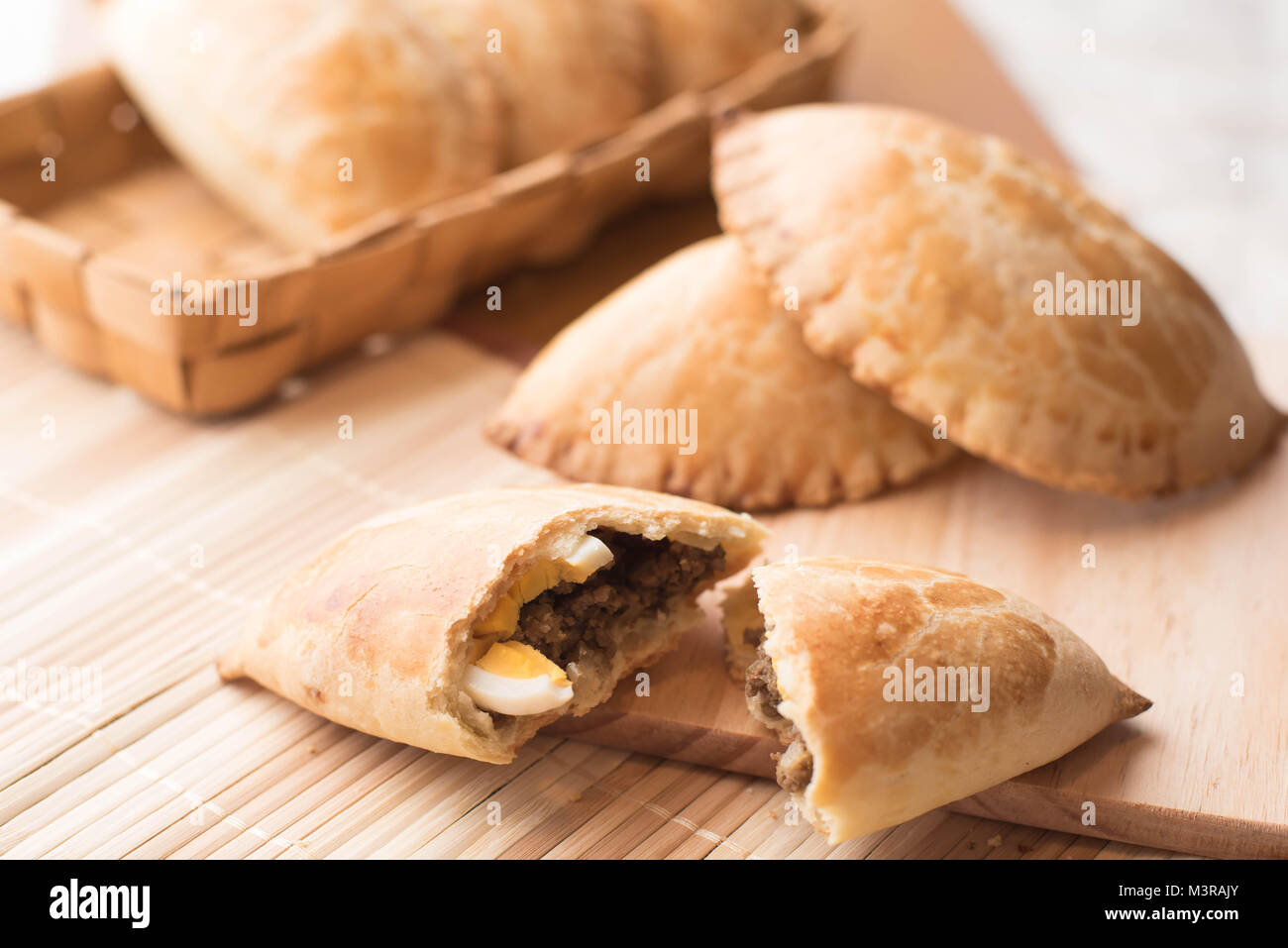 empanadas stuffed bread pastry baked very popular in South America