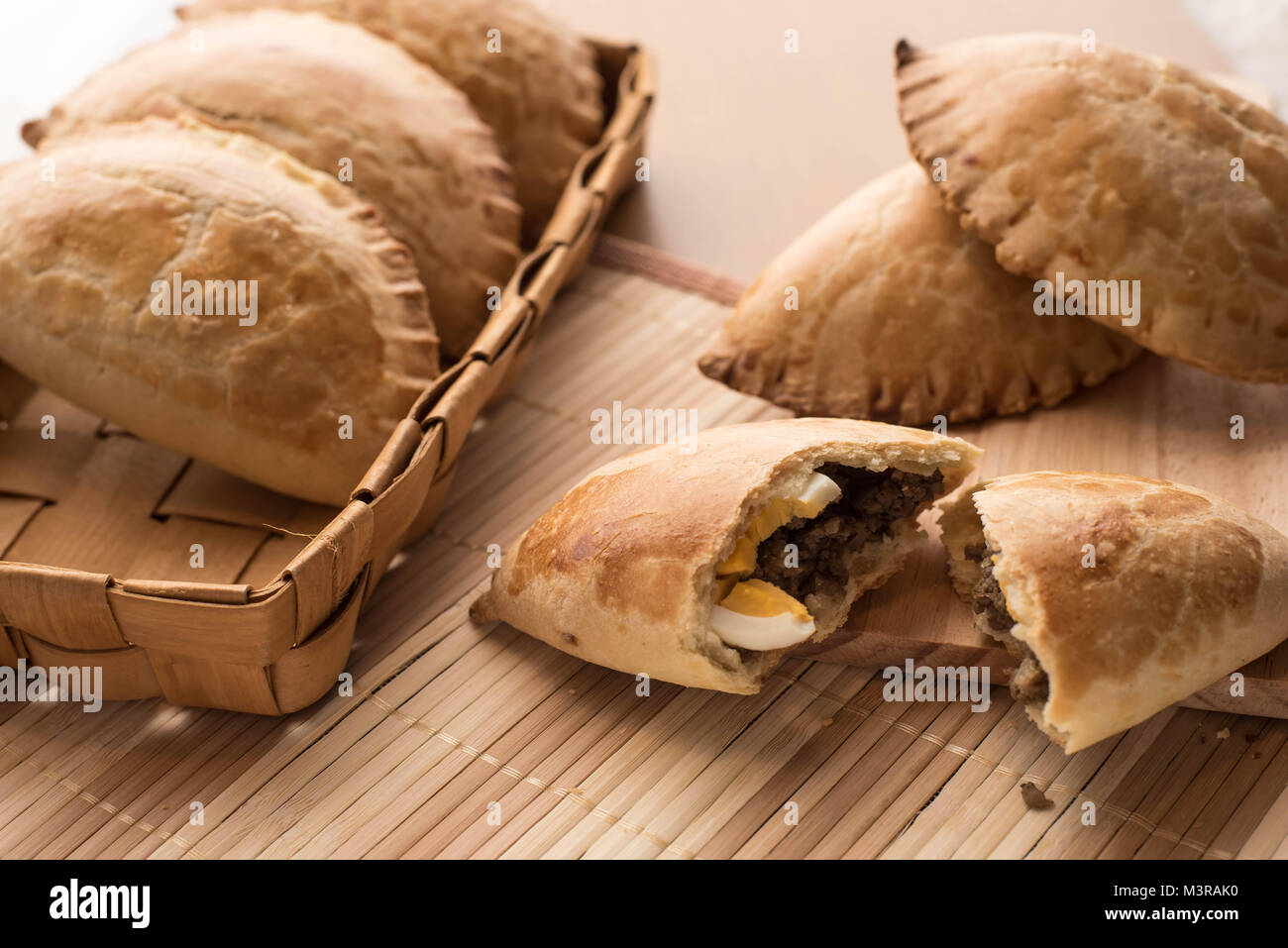 empanadas stuffed bread pastry baked very popular in South America