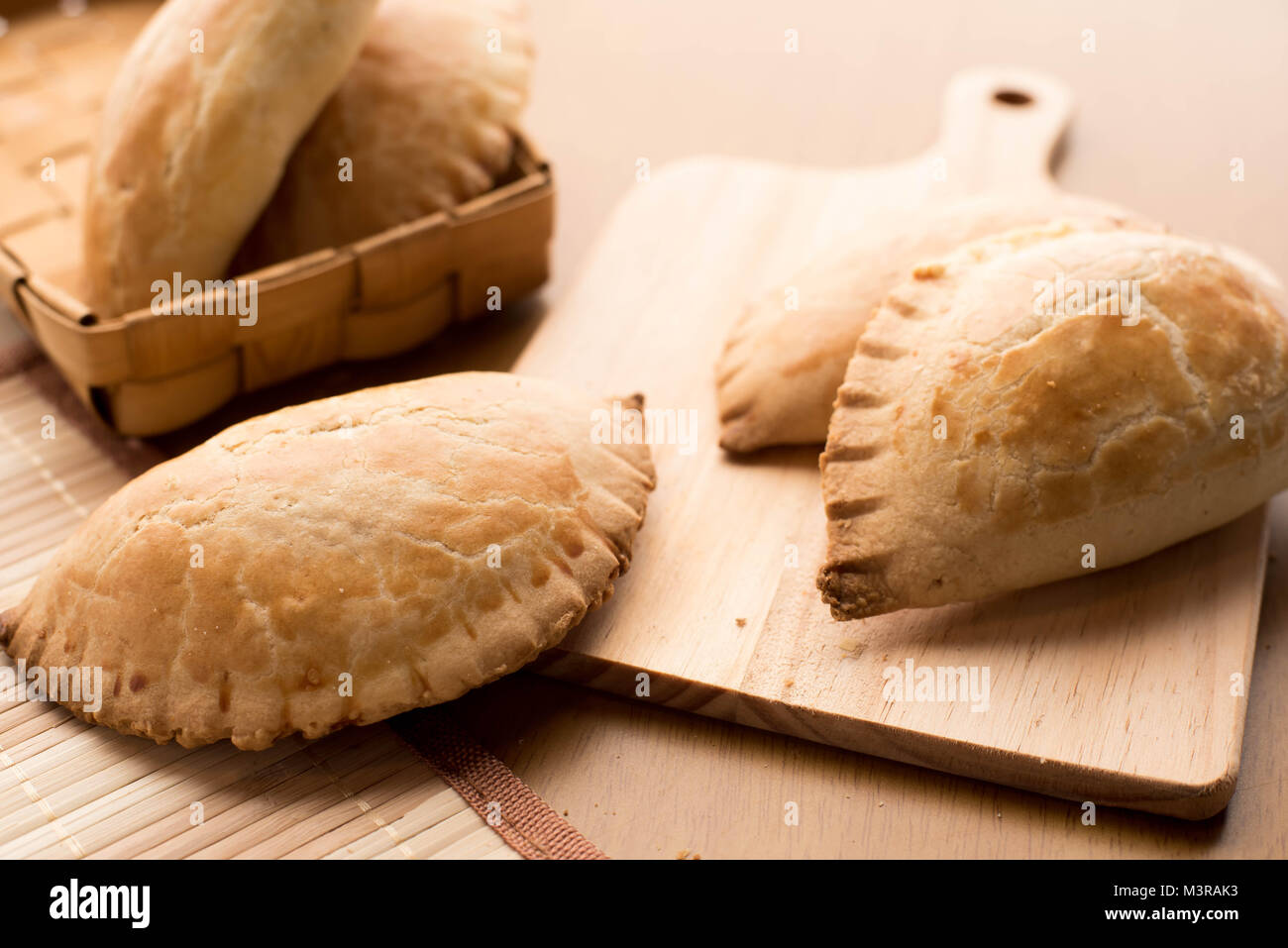 empanadas stuffed bread pastry baked very popular in South America