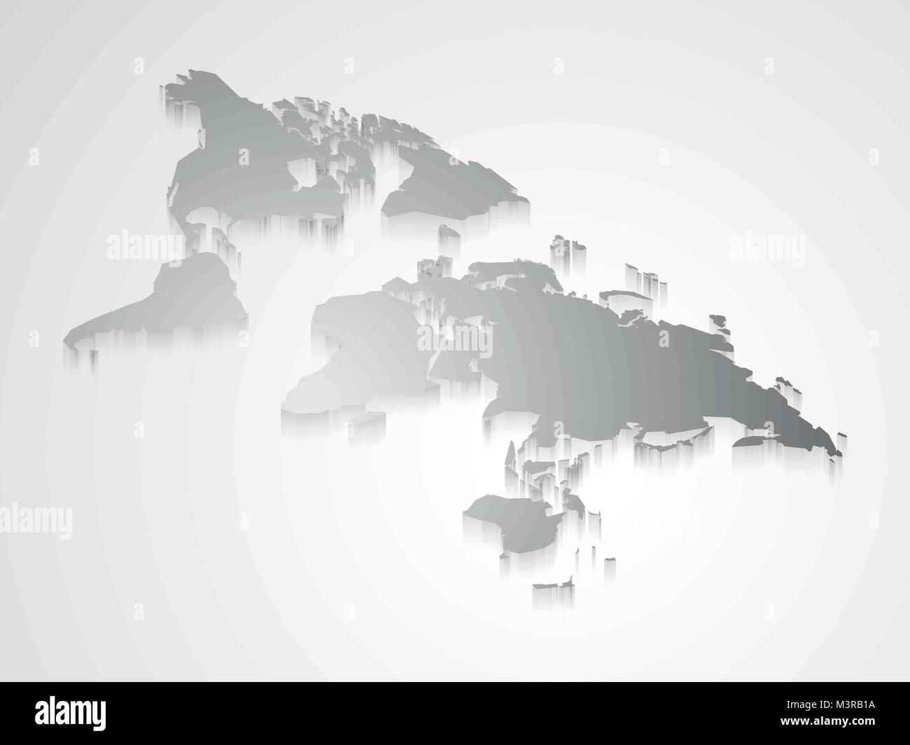 abstract detailed world map Stock Vector