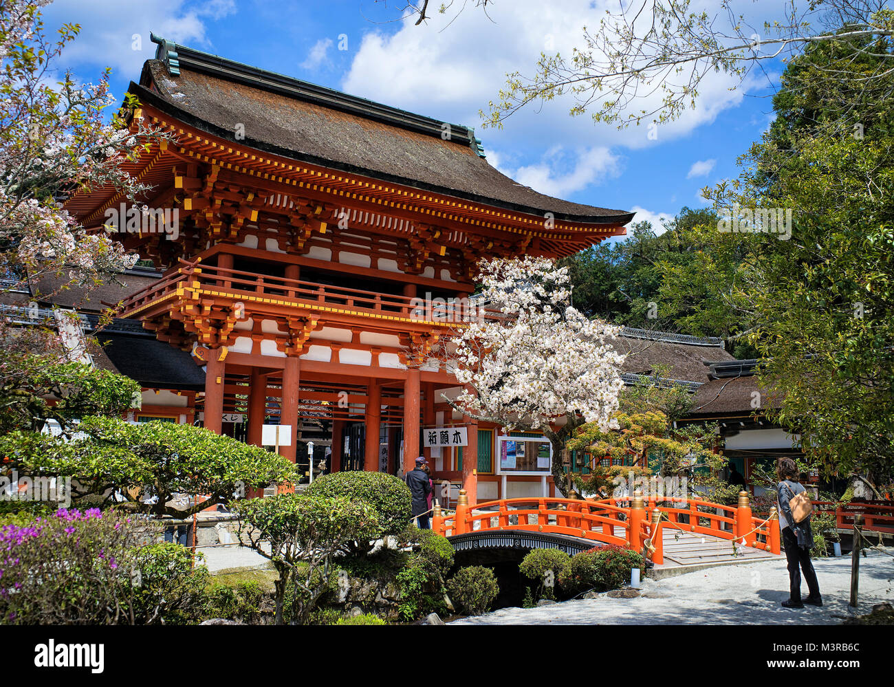 Japan, Honshu island, Kansai, Kyoto, the Kamigamo jinja sanctuary. Stock Photo