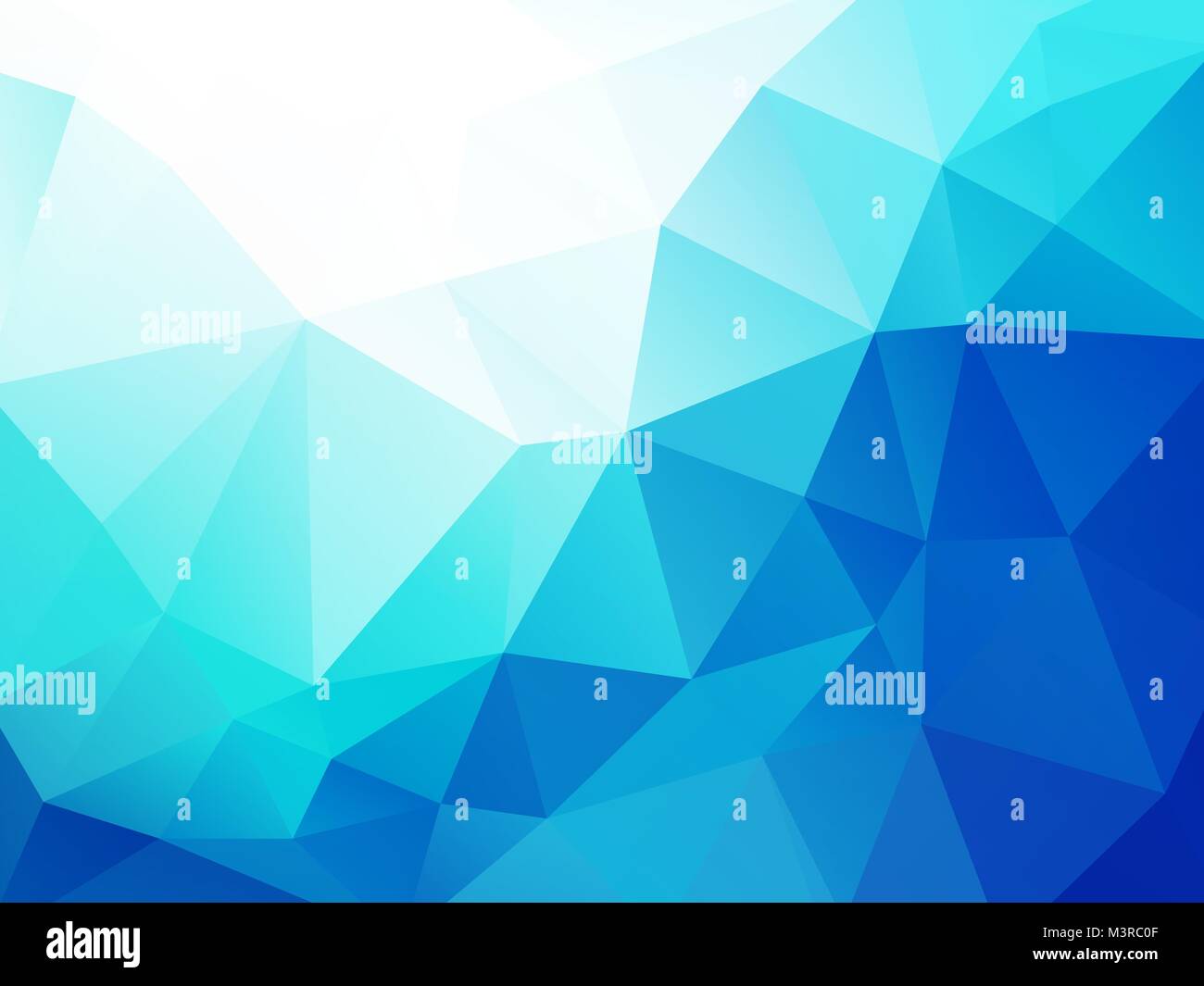 blue geometric wave abstract triangular background Stock Vector Image