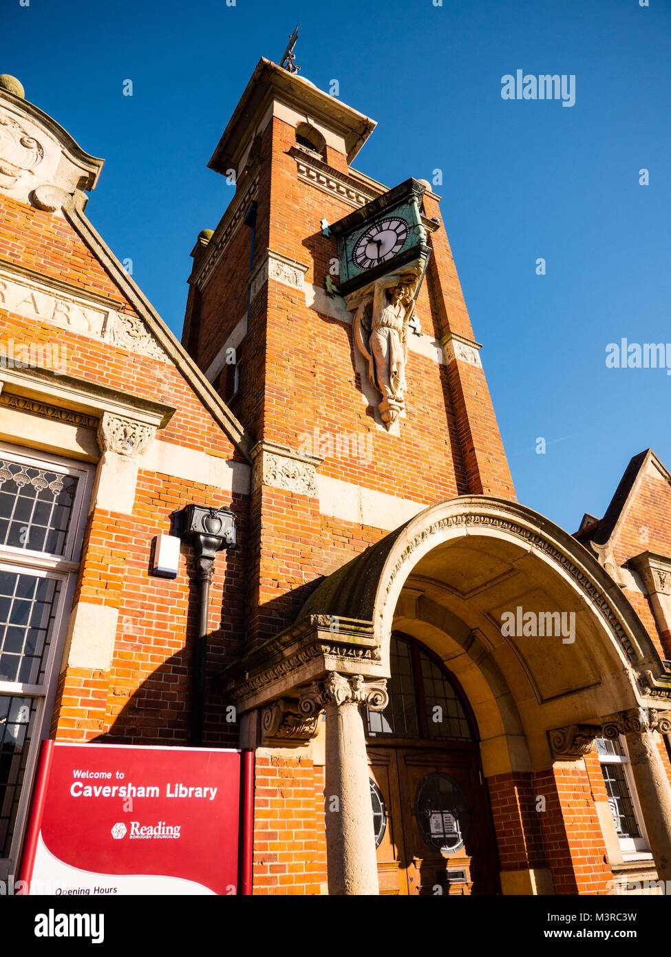 Caversham Public Library, Caversham, Reading, Berkshire, England Stock