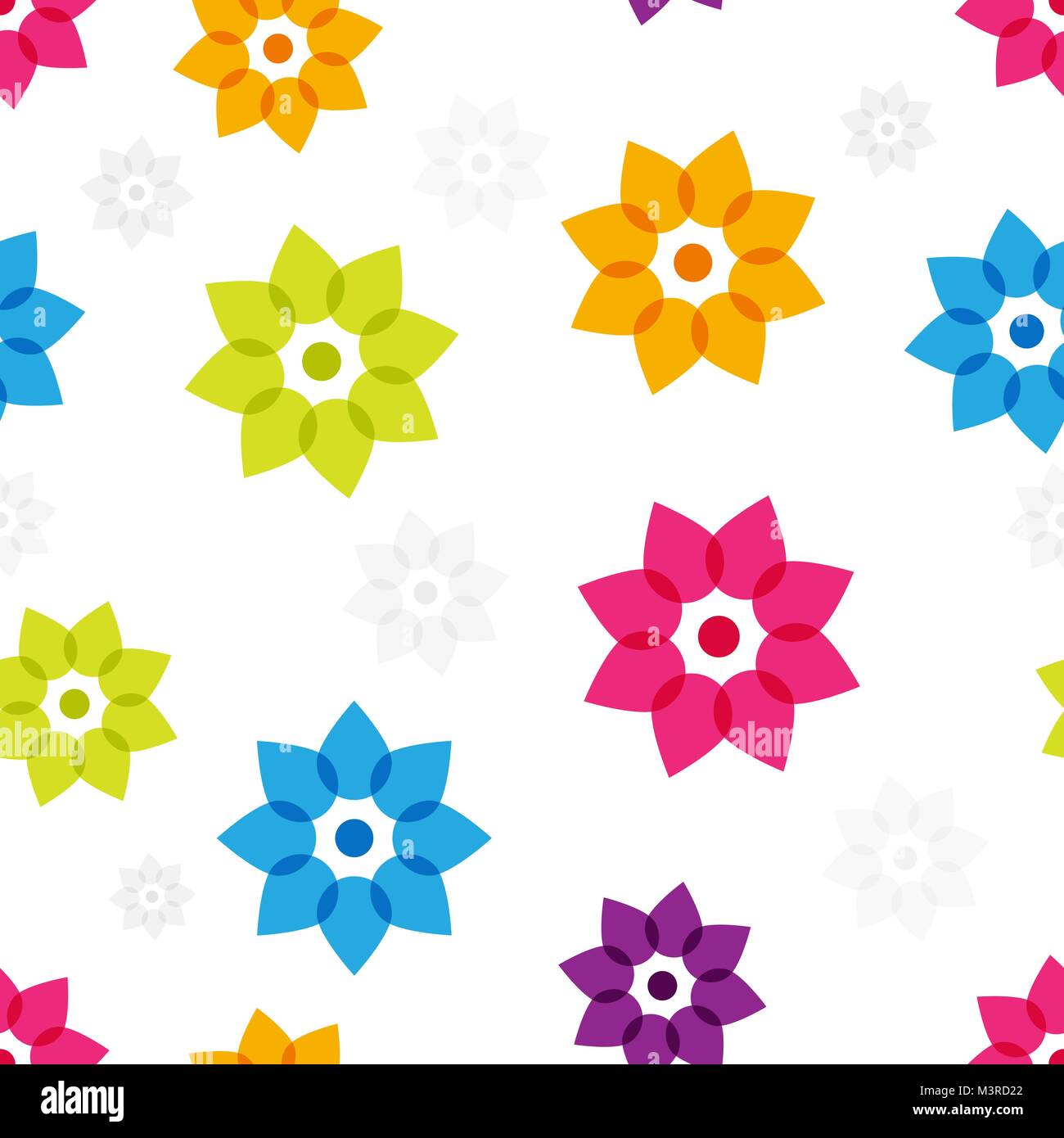 Seamless colorful floral background Stock Vector Image & Art - Alamy