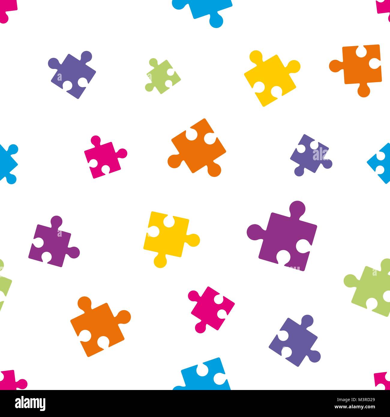 Seamless background composed of puzzle pieces Stock Vector Image & Art ...