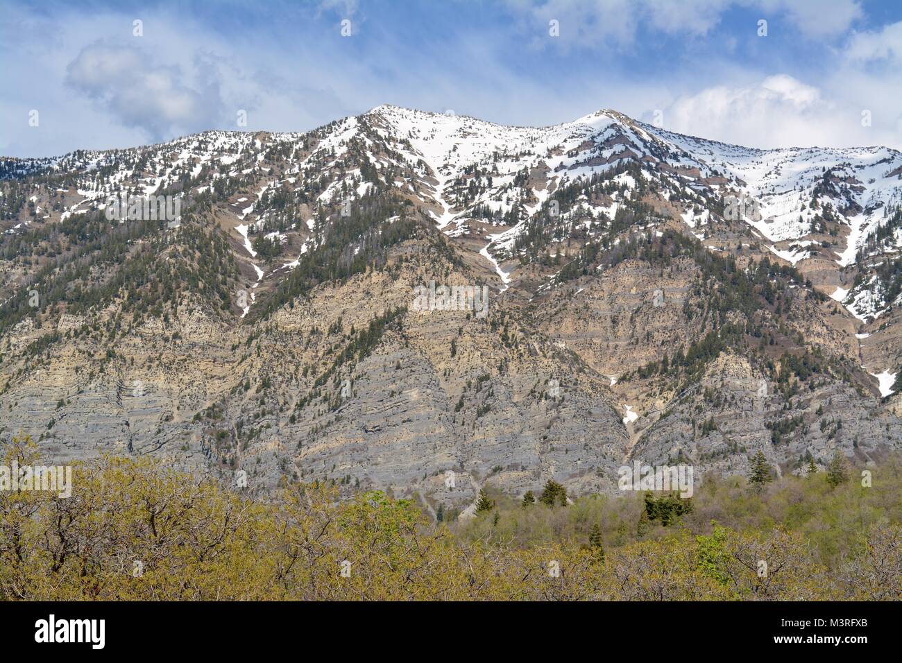 Mountains in Provo, Utah Stock Photo