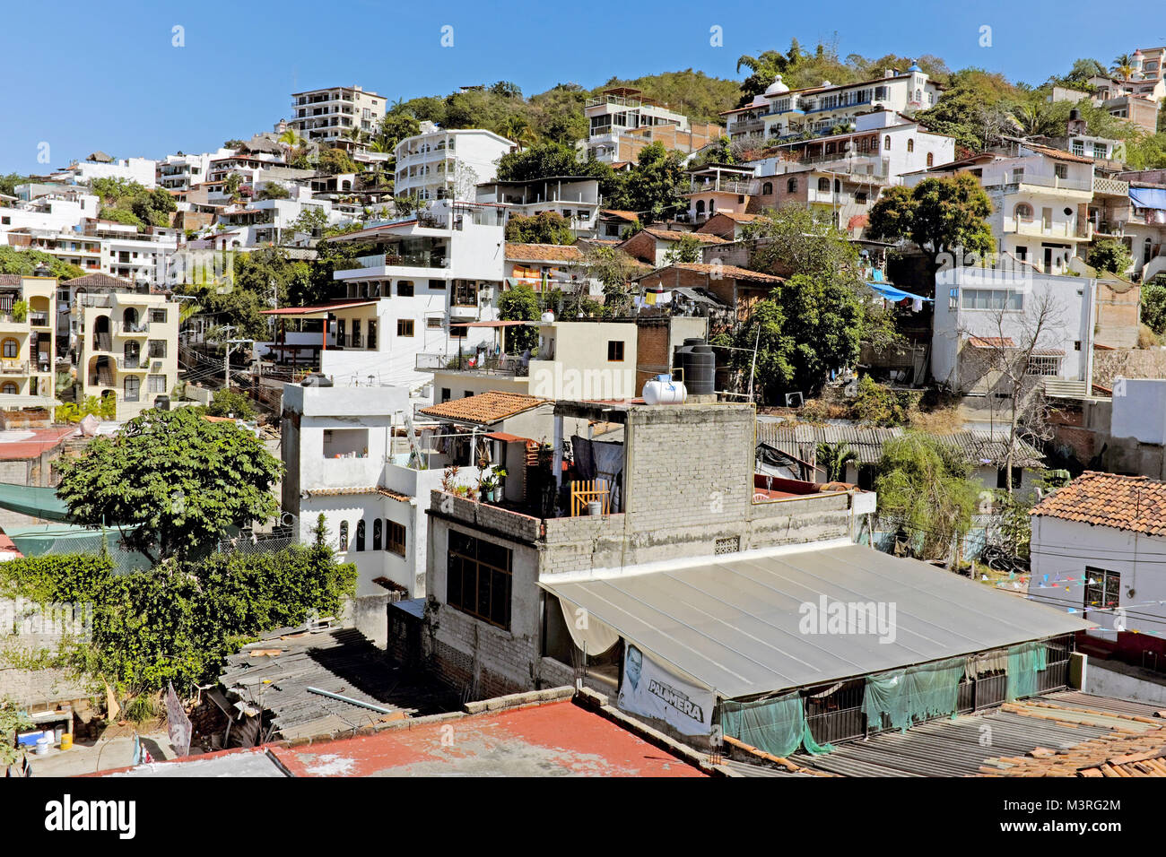 One of the many hills surrounding the old town of Puerto Vallarta