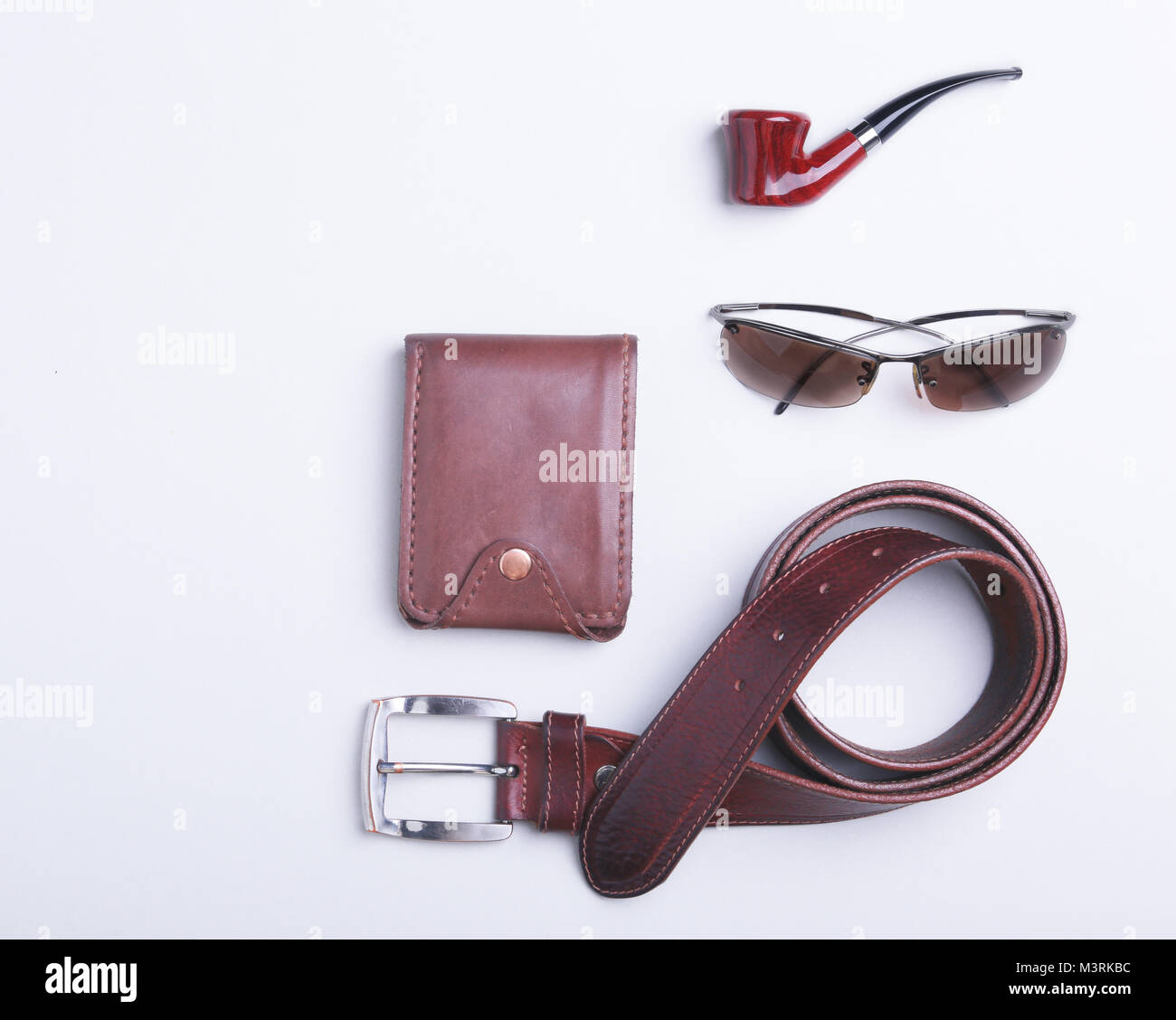 Men's accessories for business and rekreation. A professional studio