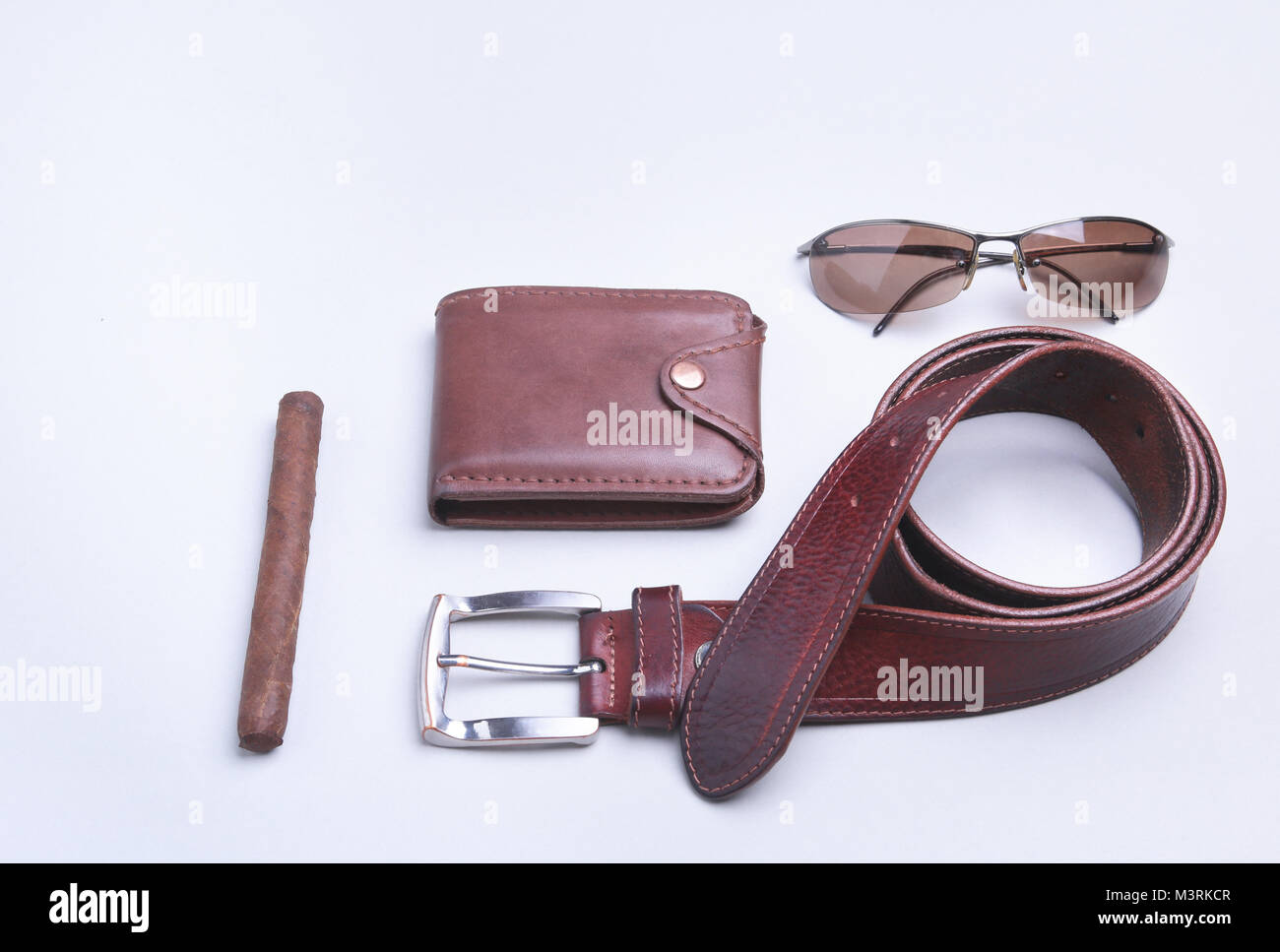 Men's accessories for business and rekreation. A professional studio