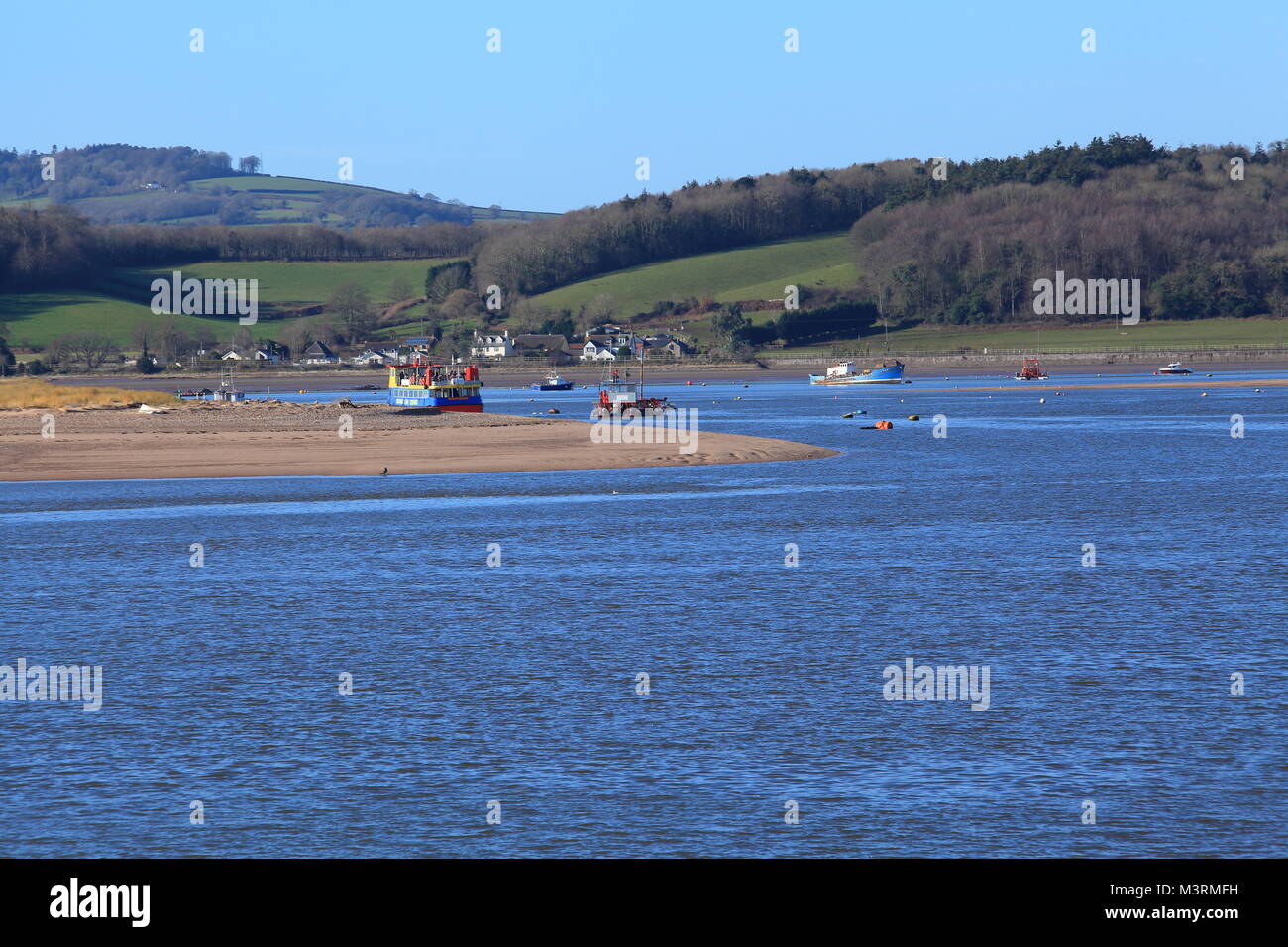 Dawlish Warren/Cockwood, viewed from Exmouth, Devon, England, UK Stock