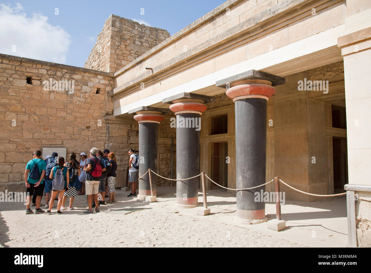Hall of the double axes, Knossos palace archaeological site, Crete