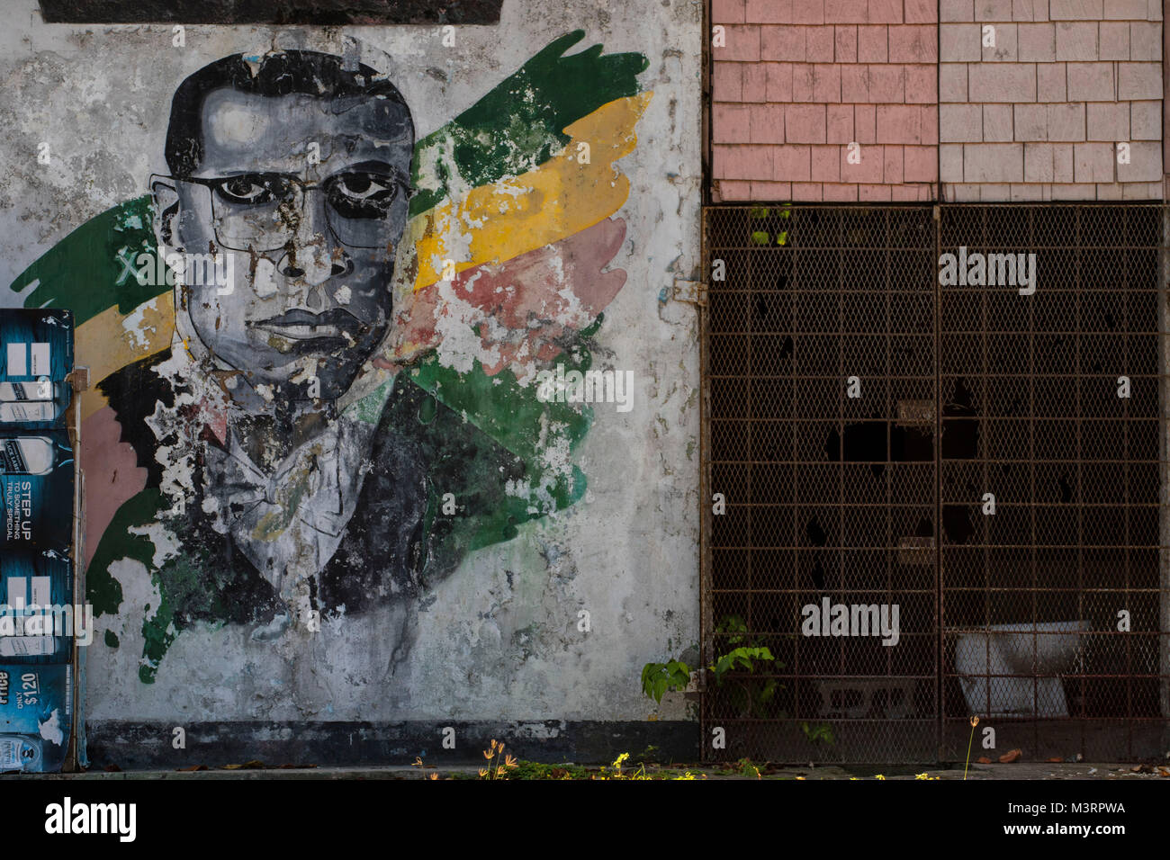 Derelict building detail, Ocho Rios, Jamaica, West Indies, Caribbean