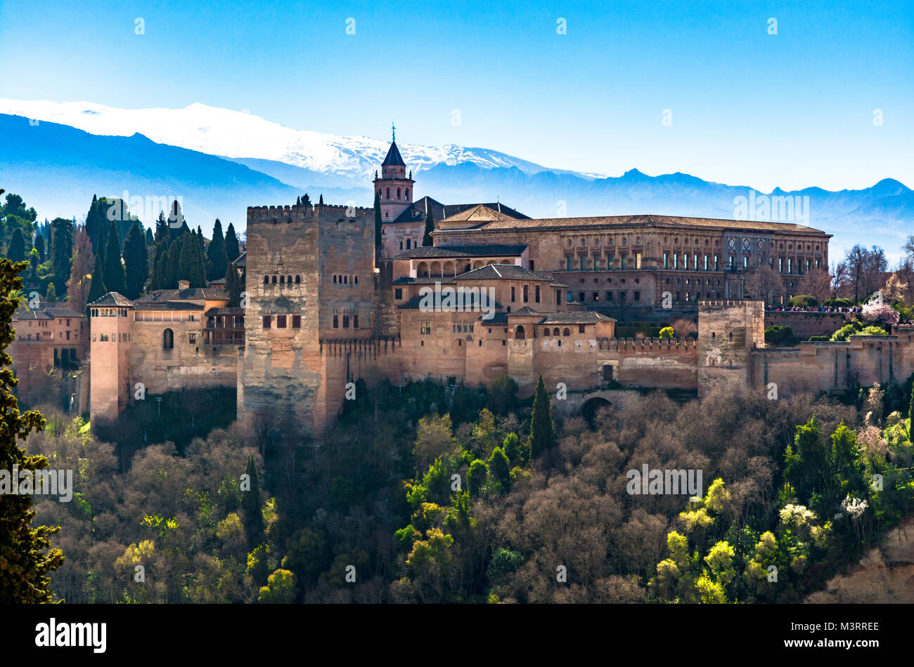 Granada, Spain The Charles V (Carlos V) royal palace part of the